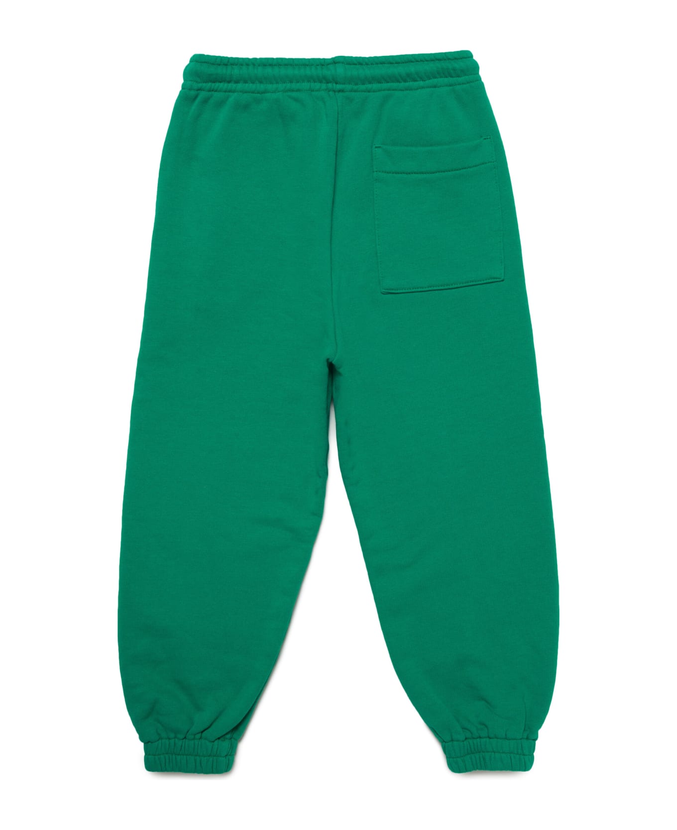 MYAR Myp5u Trousers Myar Deadstock Green Plush Jogger Trousers With Vertical Logo - Emerald green