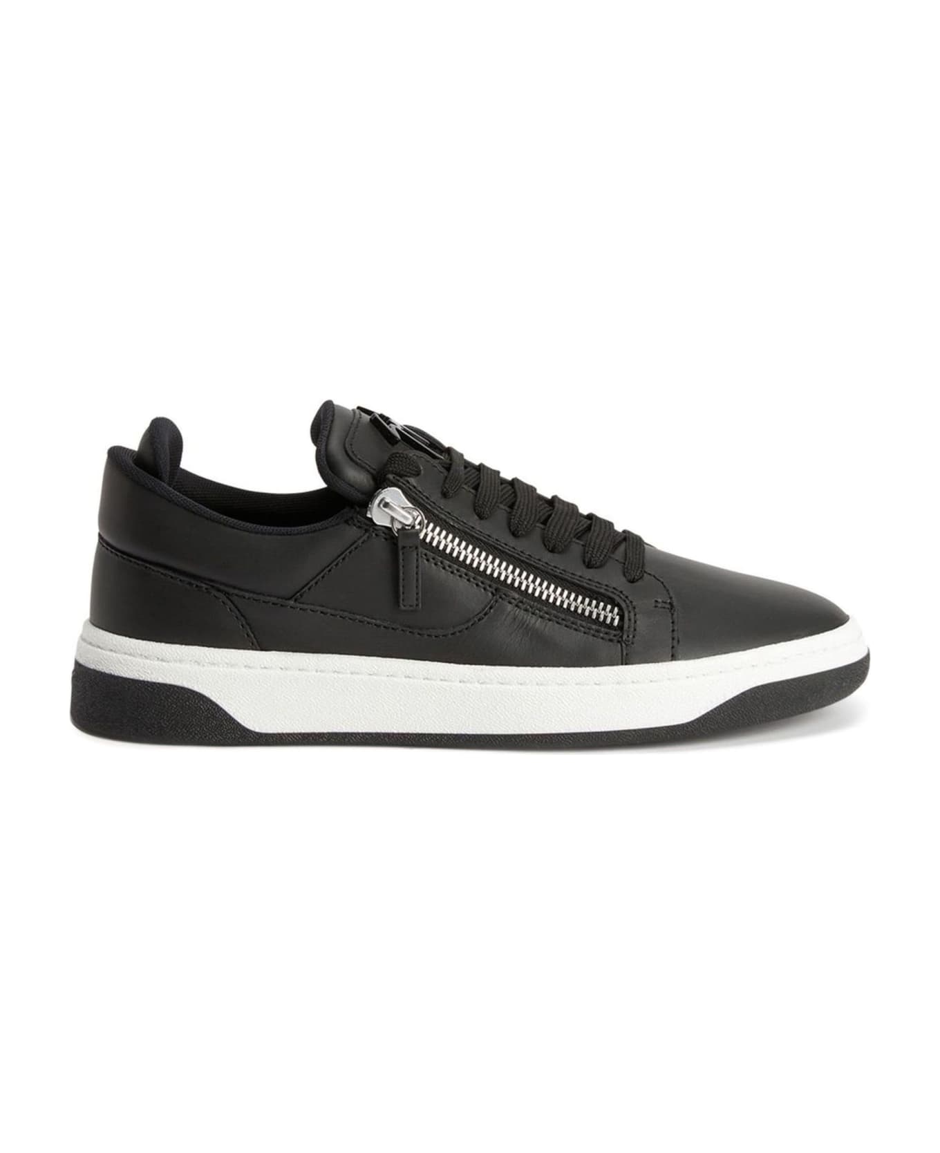 Giuseppe Zanotti Black Leather Sneaker - Black