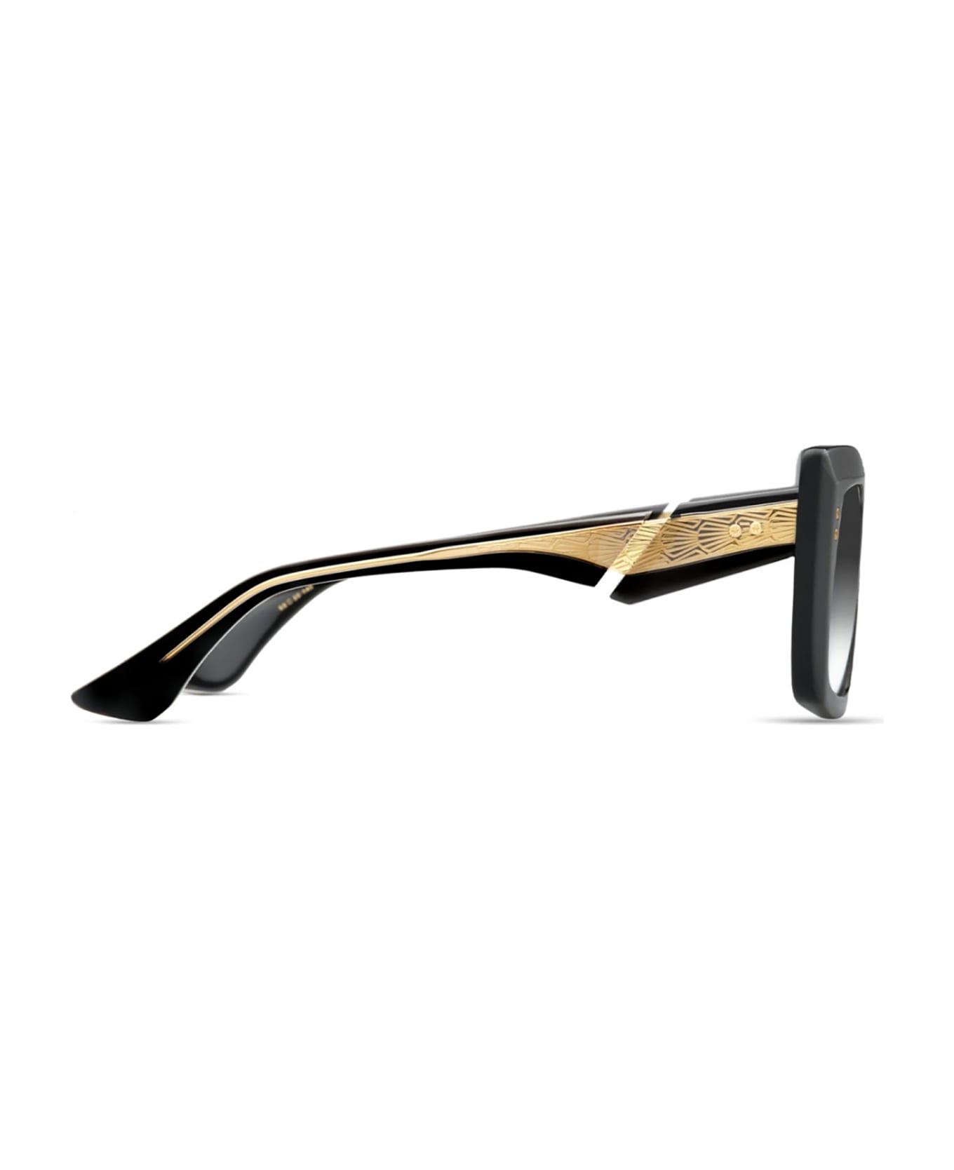 Dita DTS437/A/01 MAHINE Sunglasses - Black Yellow Gold