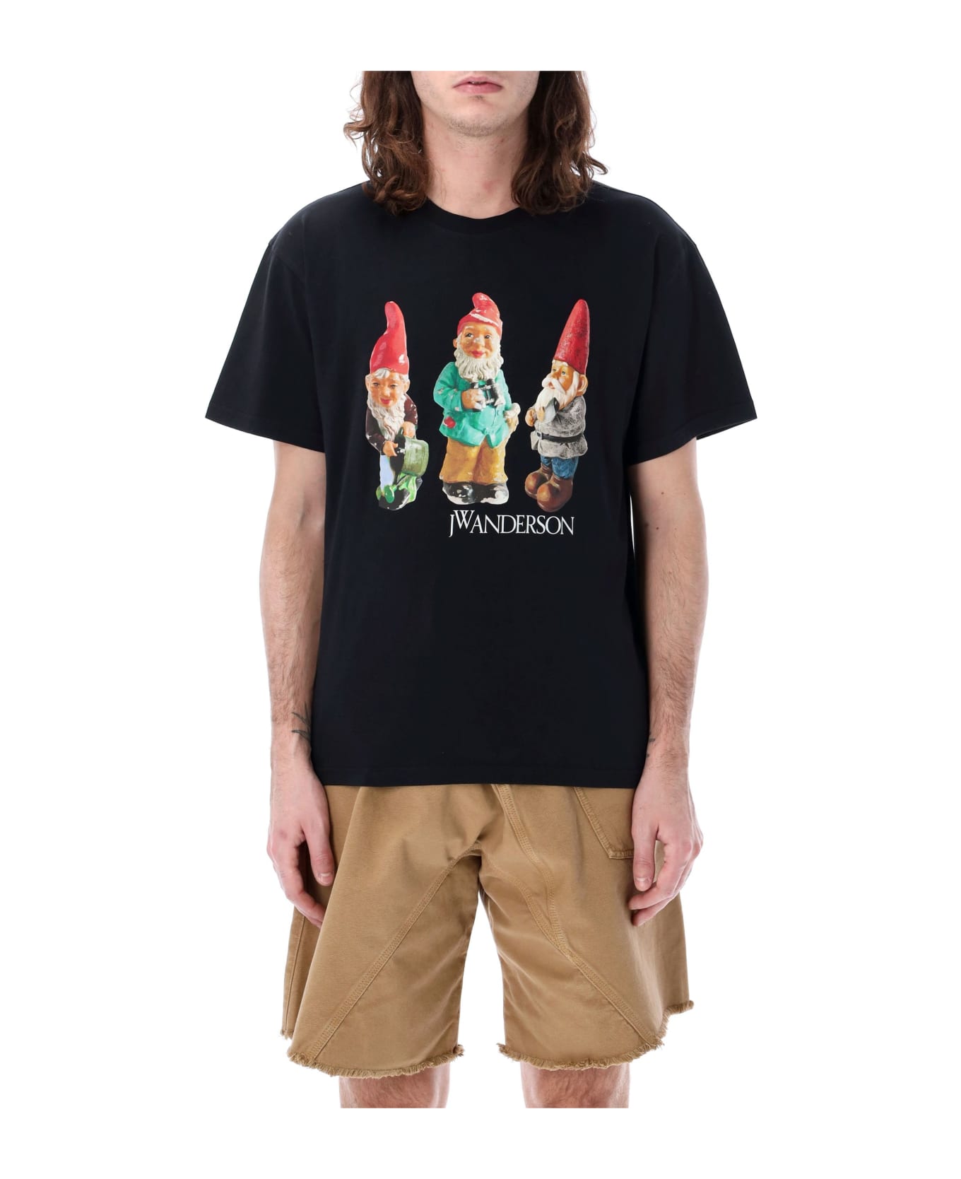 J.W. Anderson Gnome Trio T-shirt - BLACK シャツ