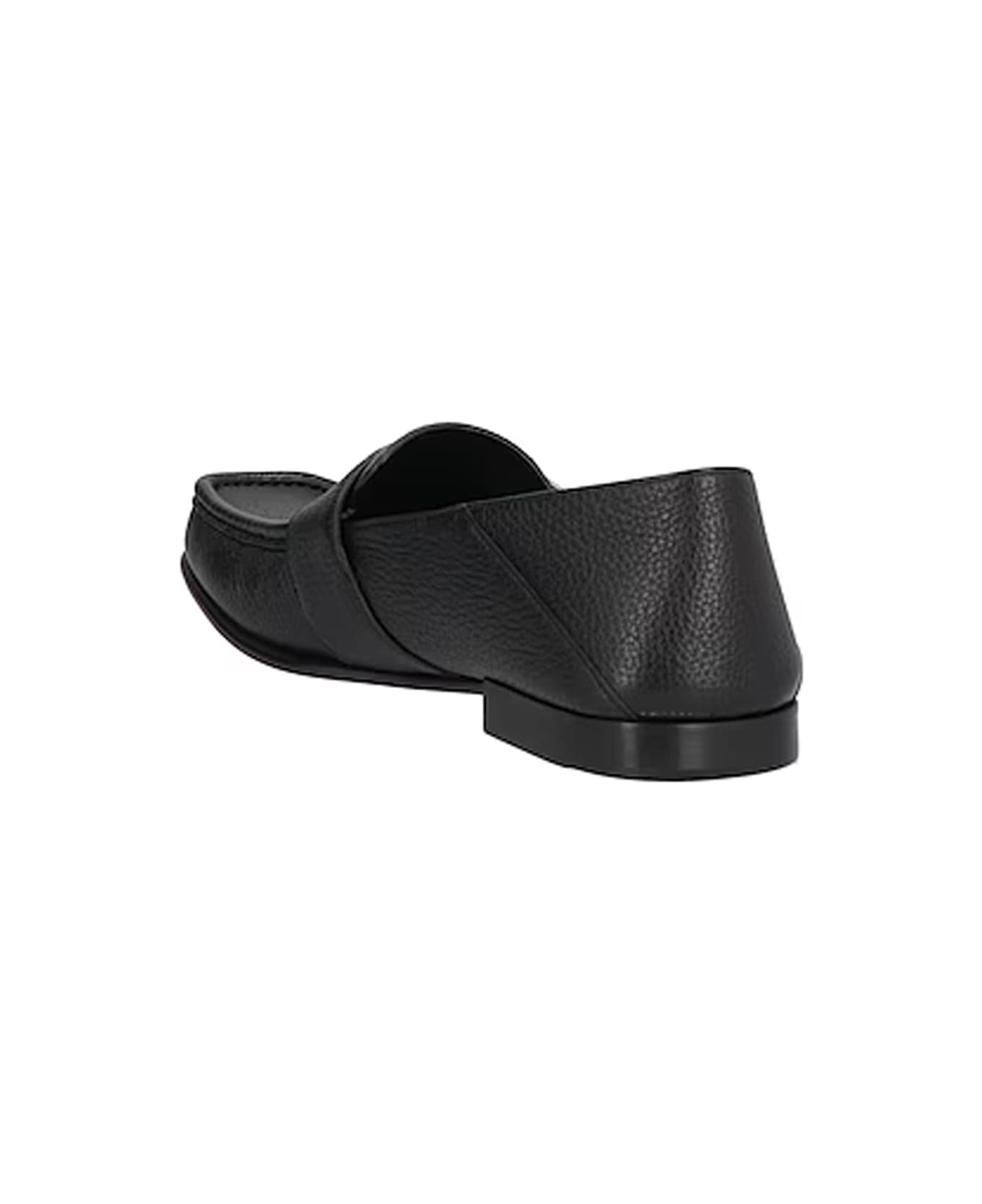 Fendi Leather Loafers - Black