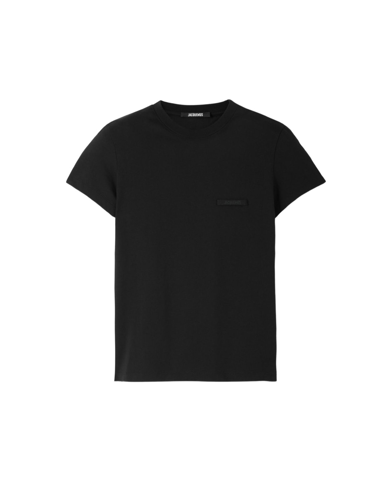 Jacquemus Le T-shirt Gros Grain - Black