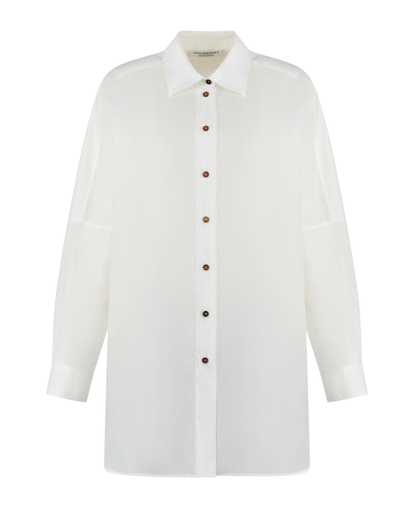 Philosophy di Lorenzo Serafini Cotton Blend Shirt - White