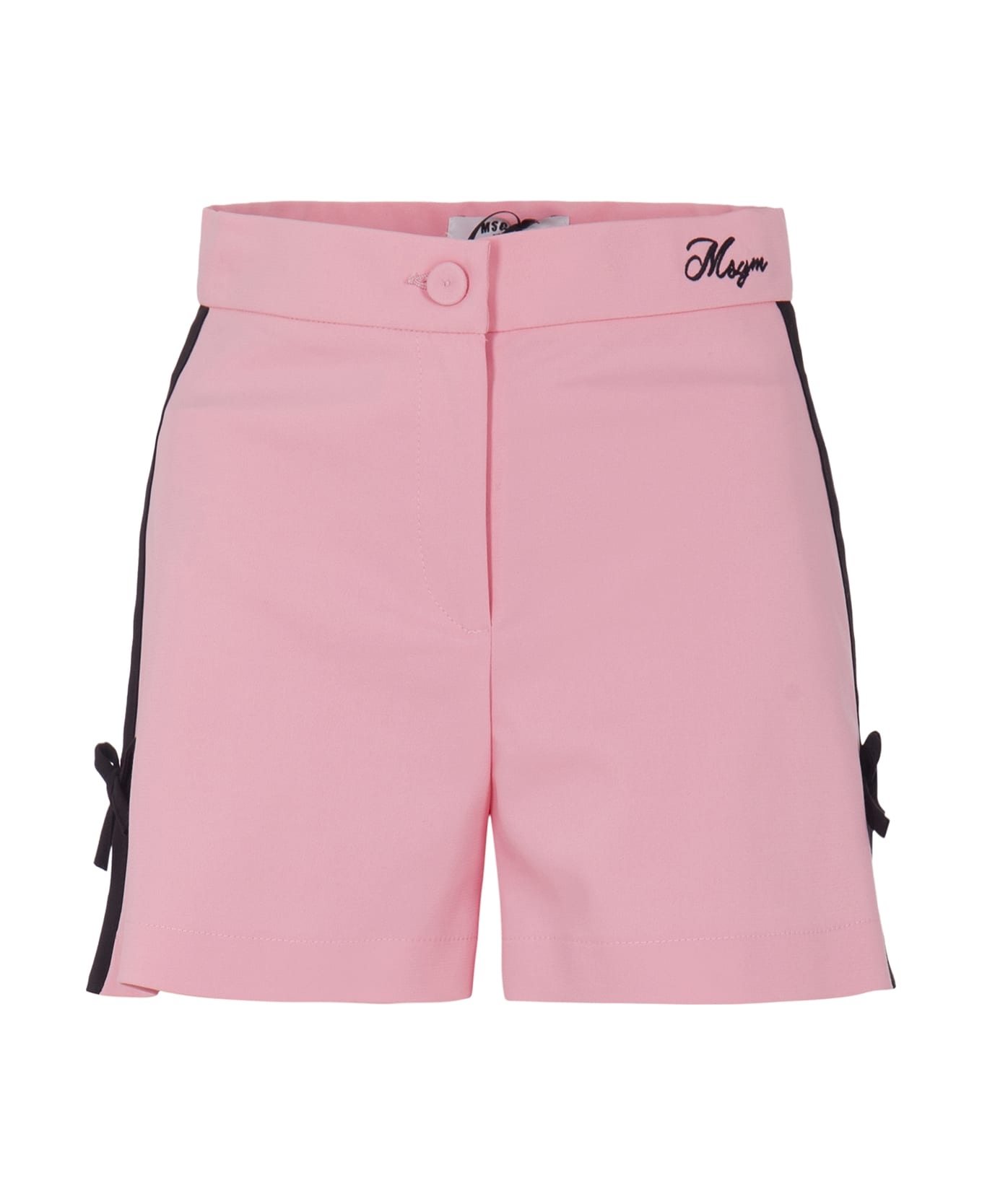 MSGM Shorts With Striped Detail - Pink ボトムス