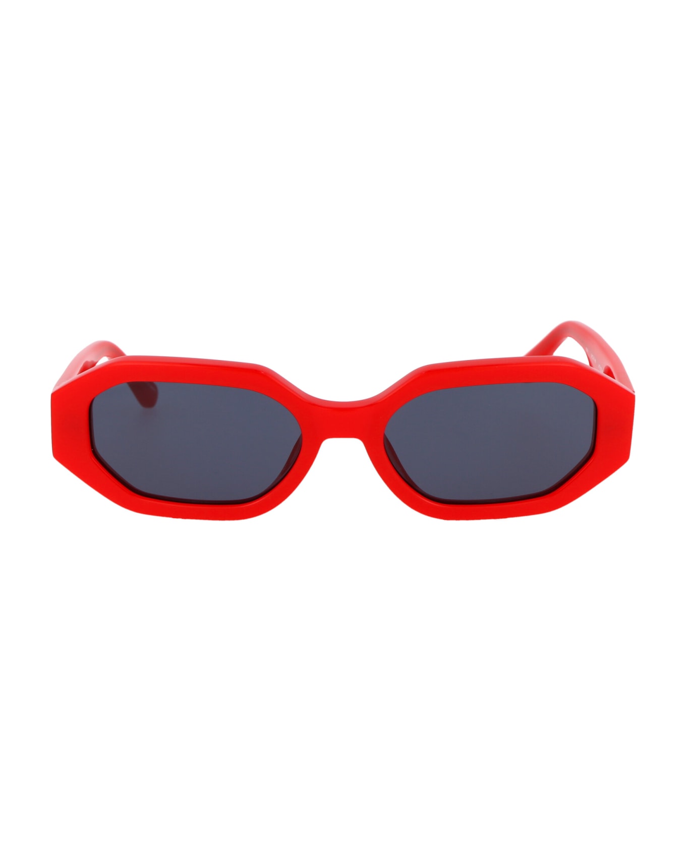 The Attico Irene Sunglasses - RED/YELLOWGOLD/DARKBLUE