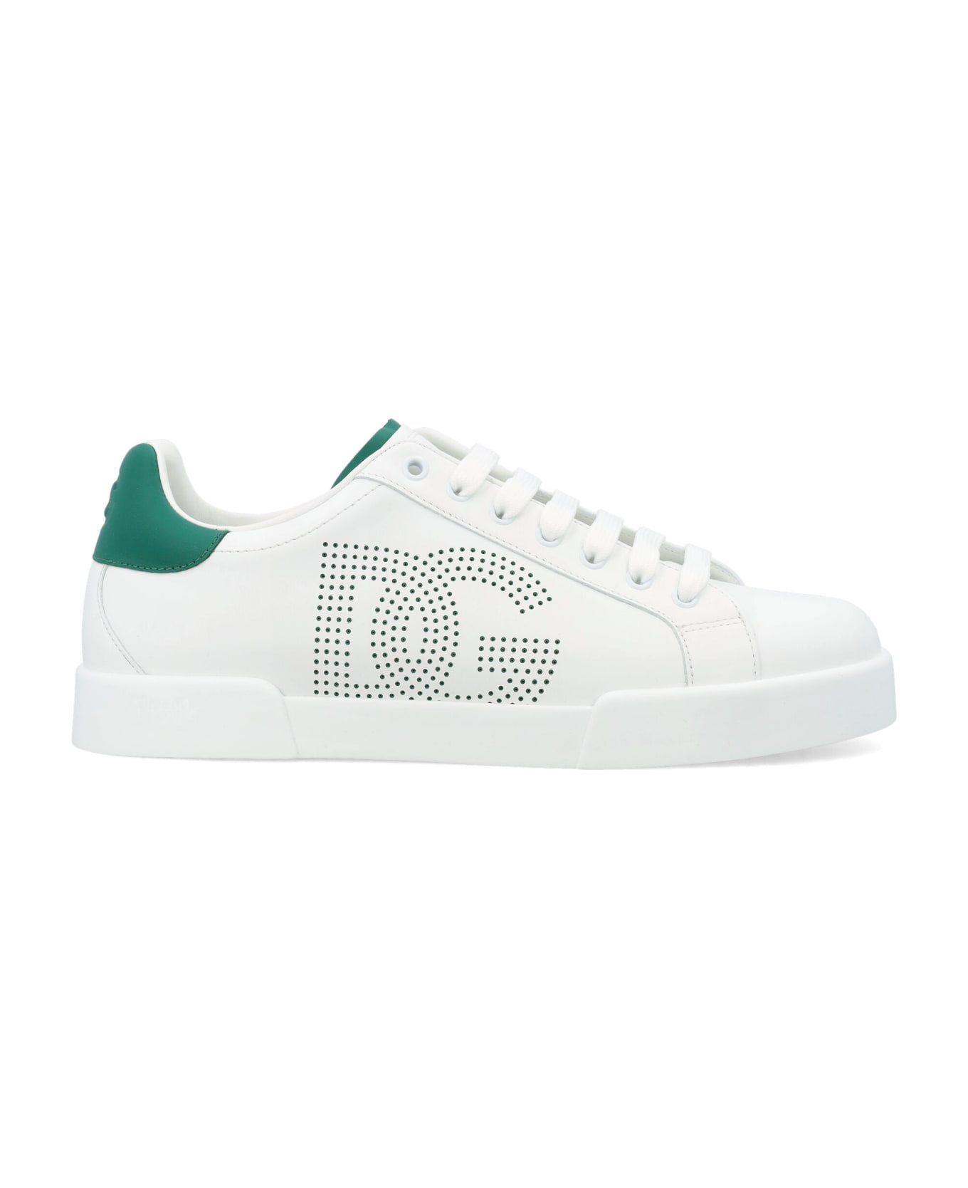 Dolce & Gabbana Portofino Light Sneaker - WHITE EMERALD