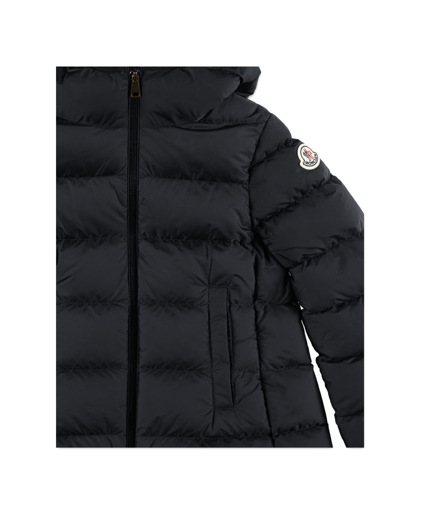 Moncler Enfant Barend Quilted Coat With Hood - Black