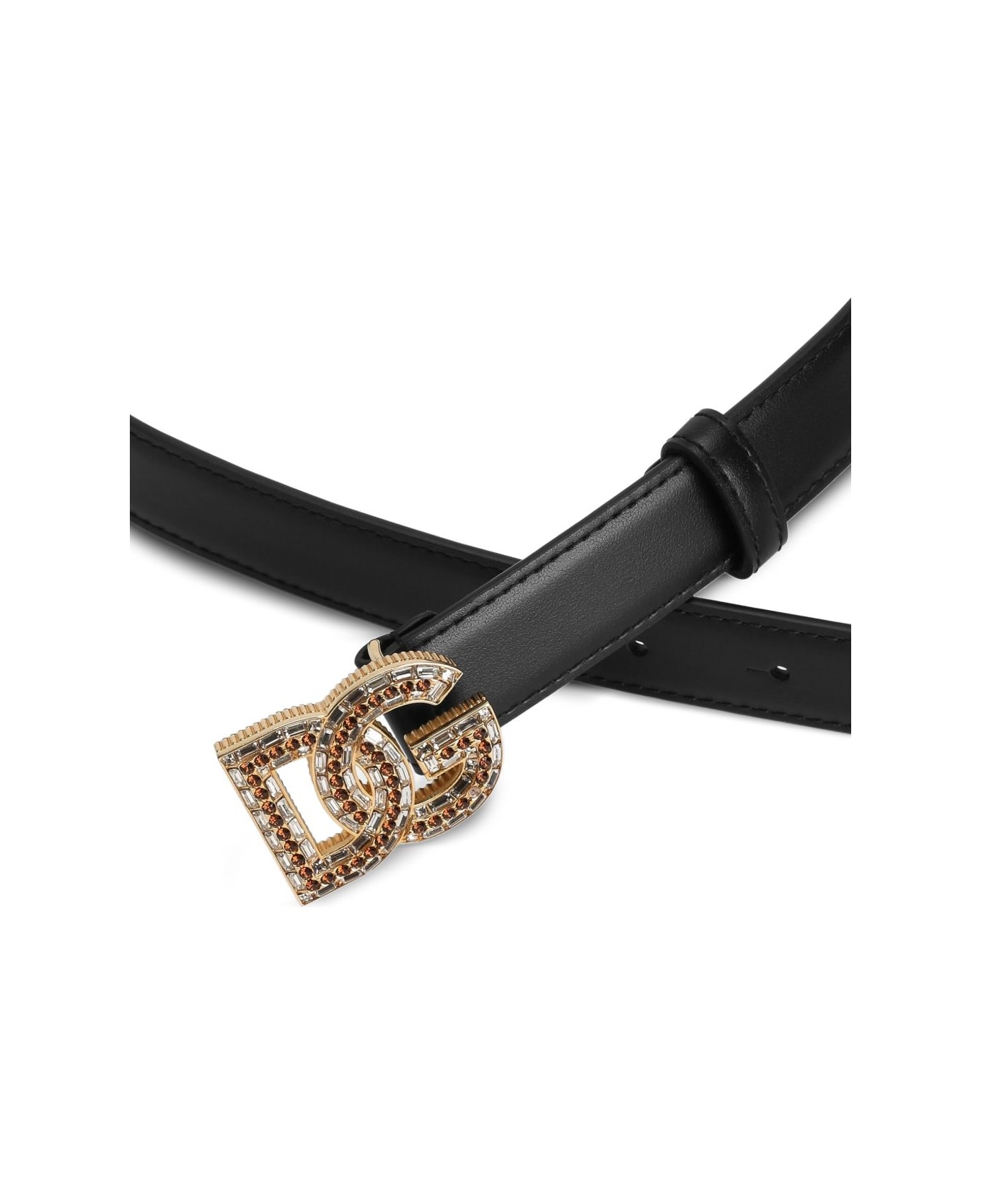 Dolce & Gabbana Leather Belt - Black