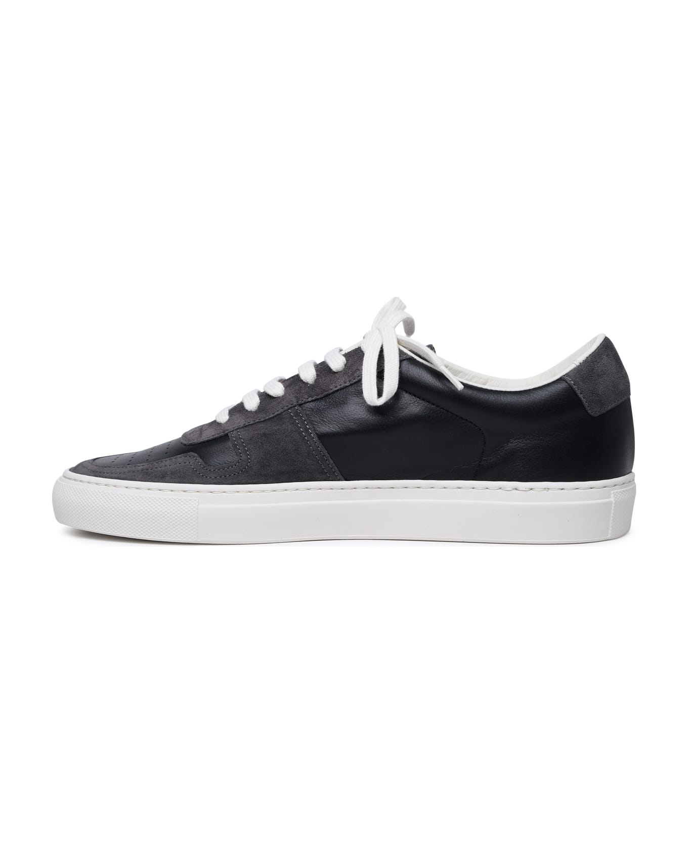 Common Projects 'bball Duo' Black Leather Sneakers - Black