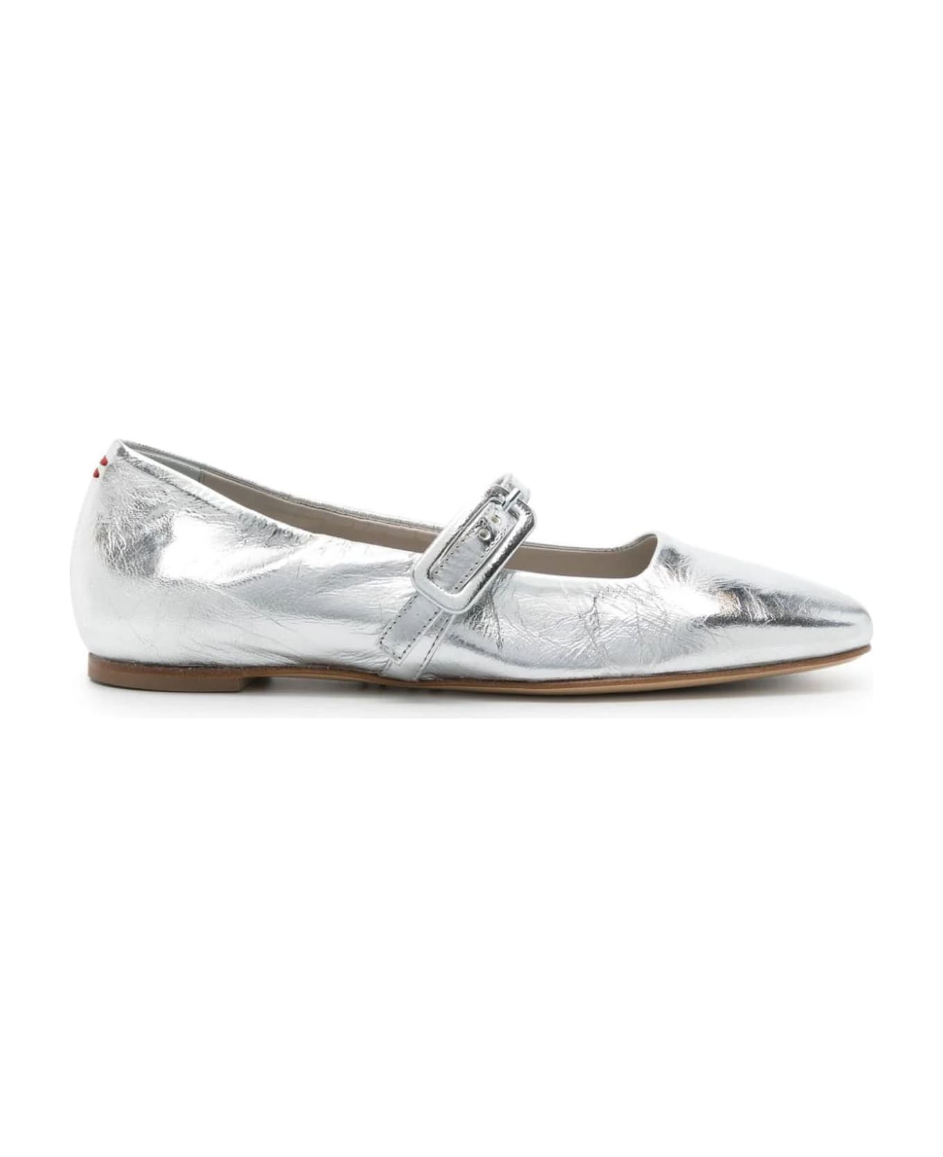 Halmanera Page Metallic Ballerina Shoes - Silver
