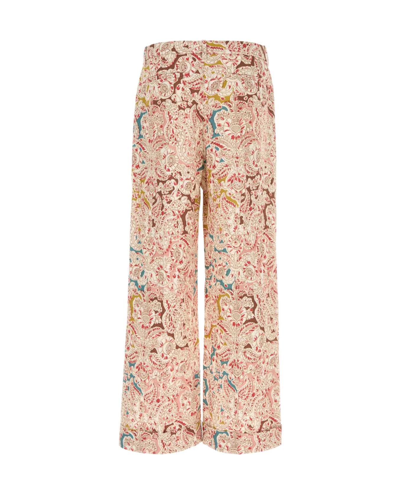Valentino Garavani Printed Hemp Pant - MULTICOLOR