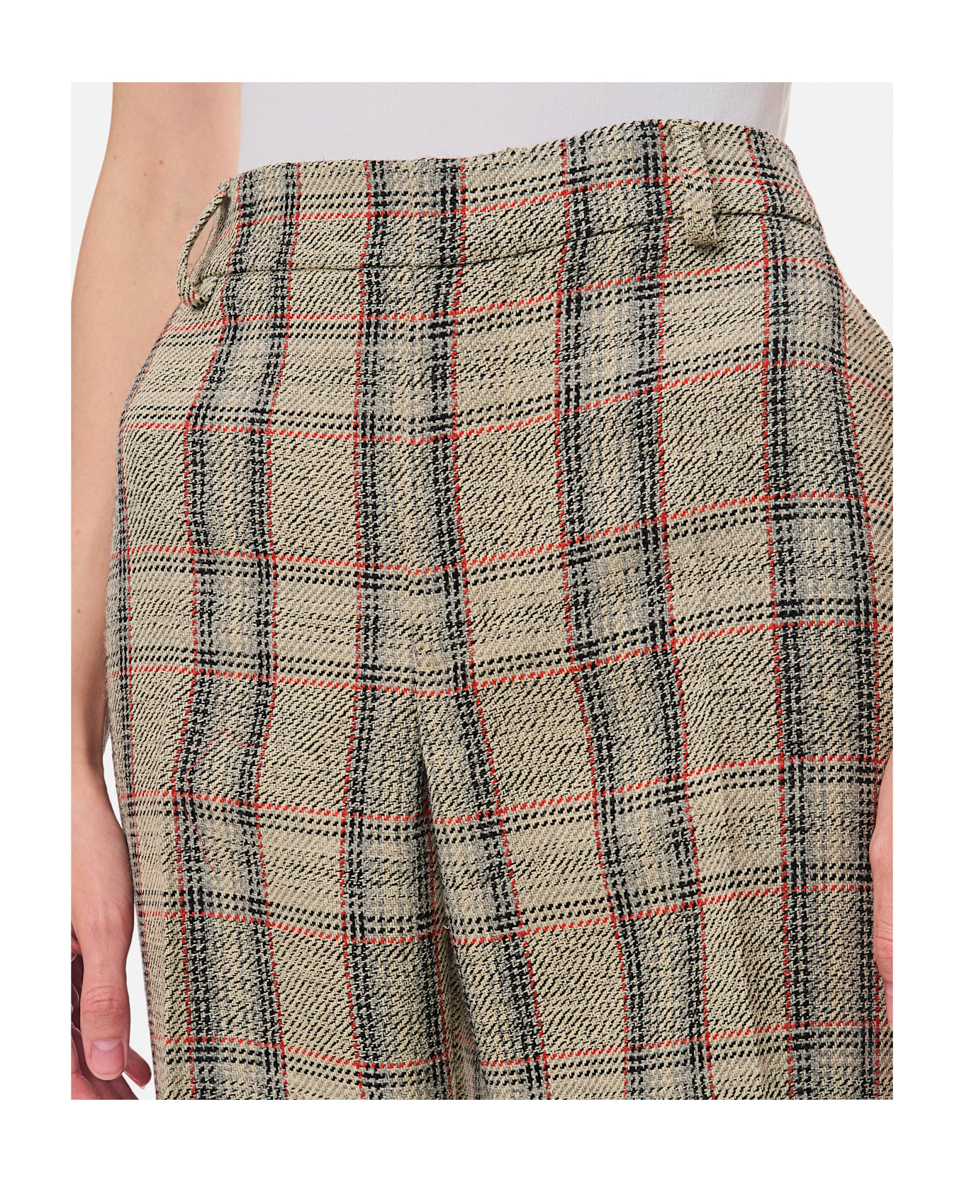 Durazzi Milano Checked Tailored Pants - MultiColour