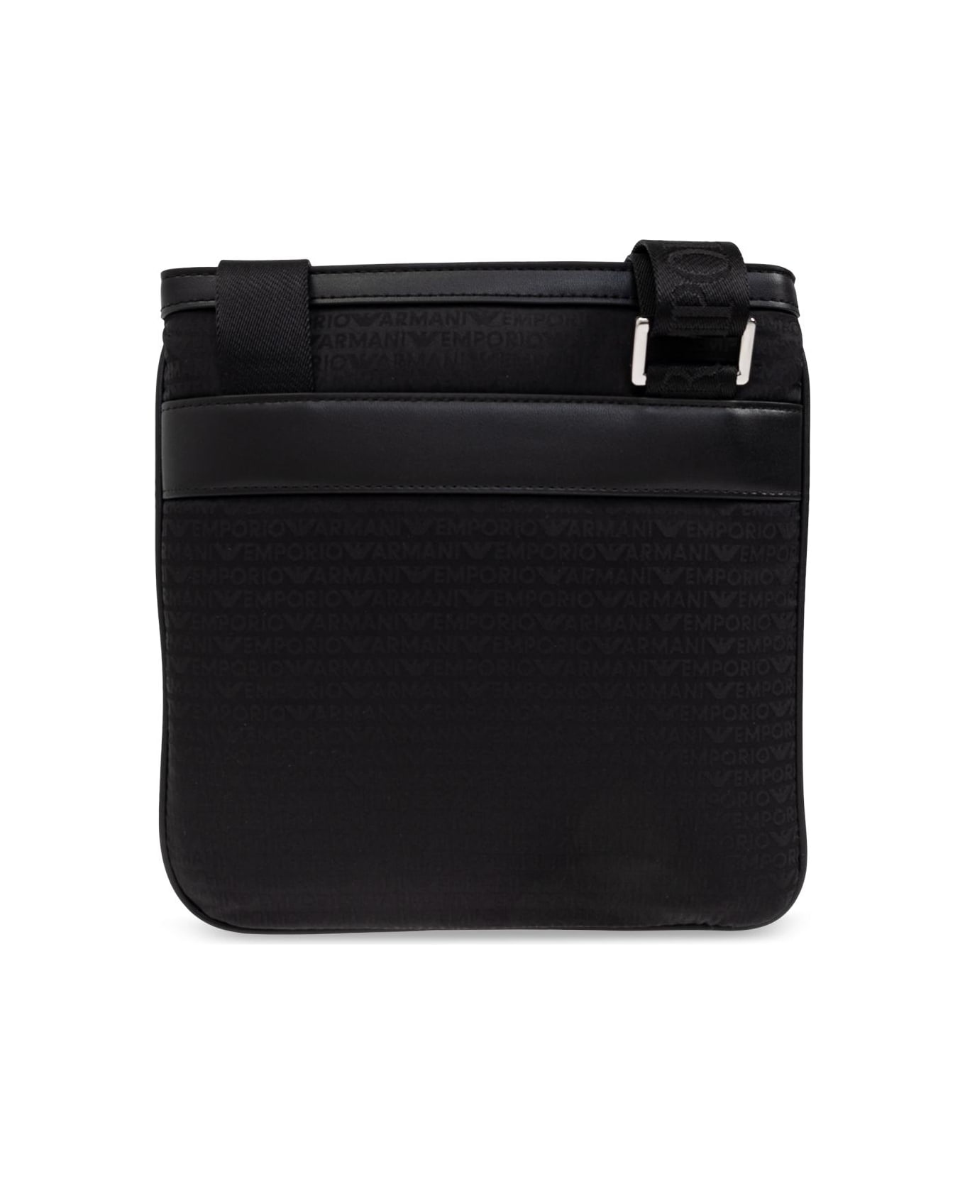 Emporio Armani Shoulder Bag With Logo - Black