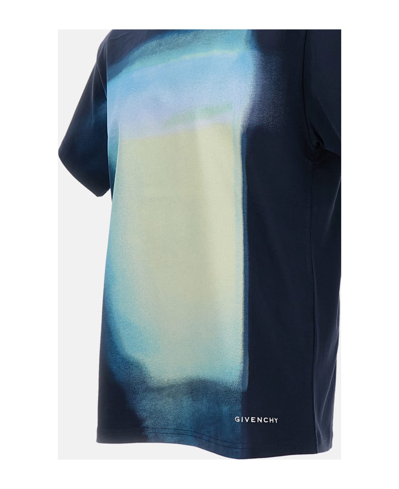 Givenchy Cotton T-shirt With Print - Blue