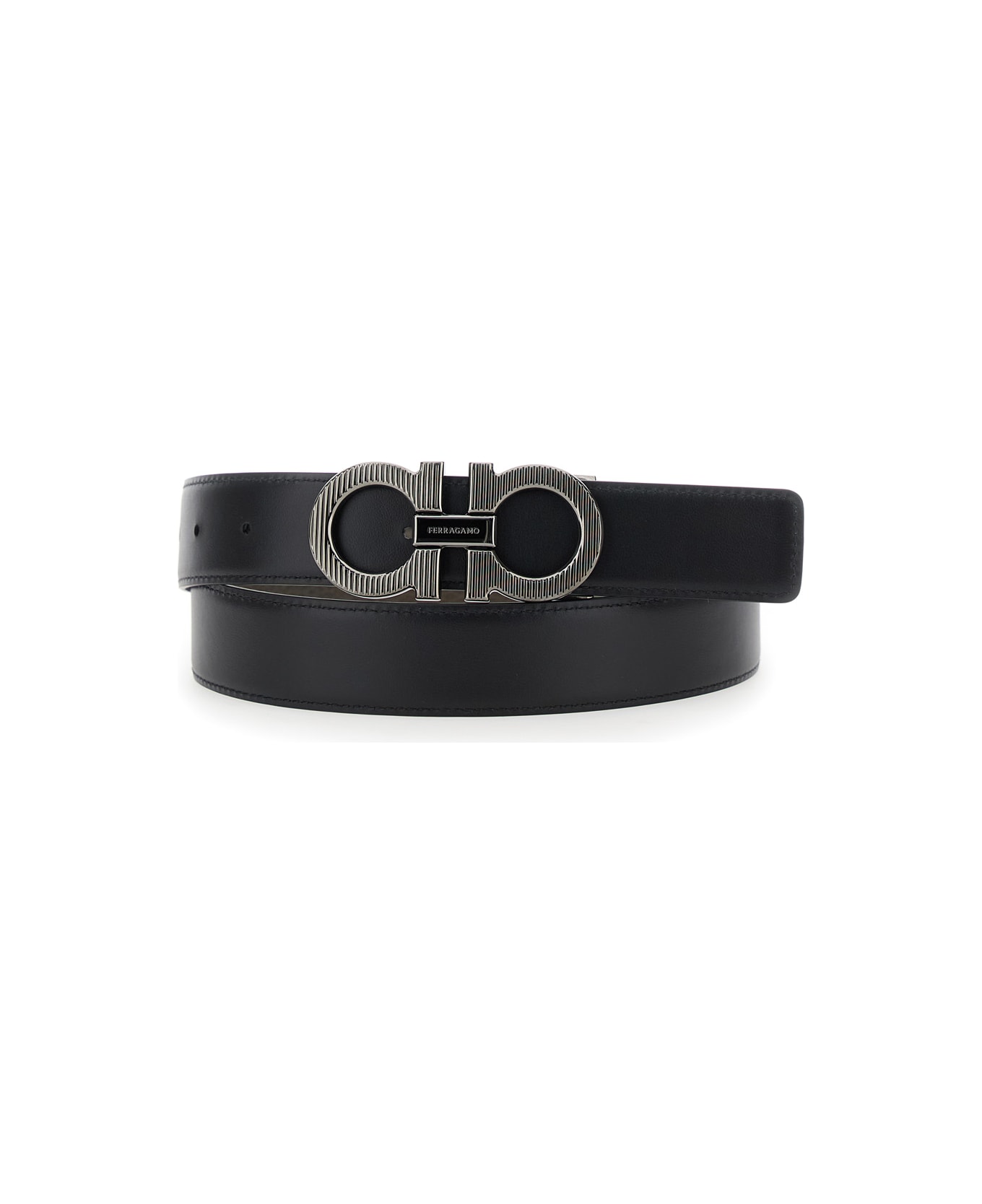 Ferragamo Double Adjus - Black