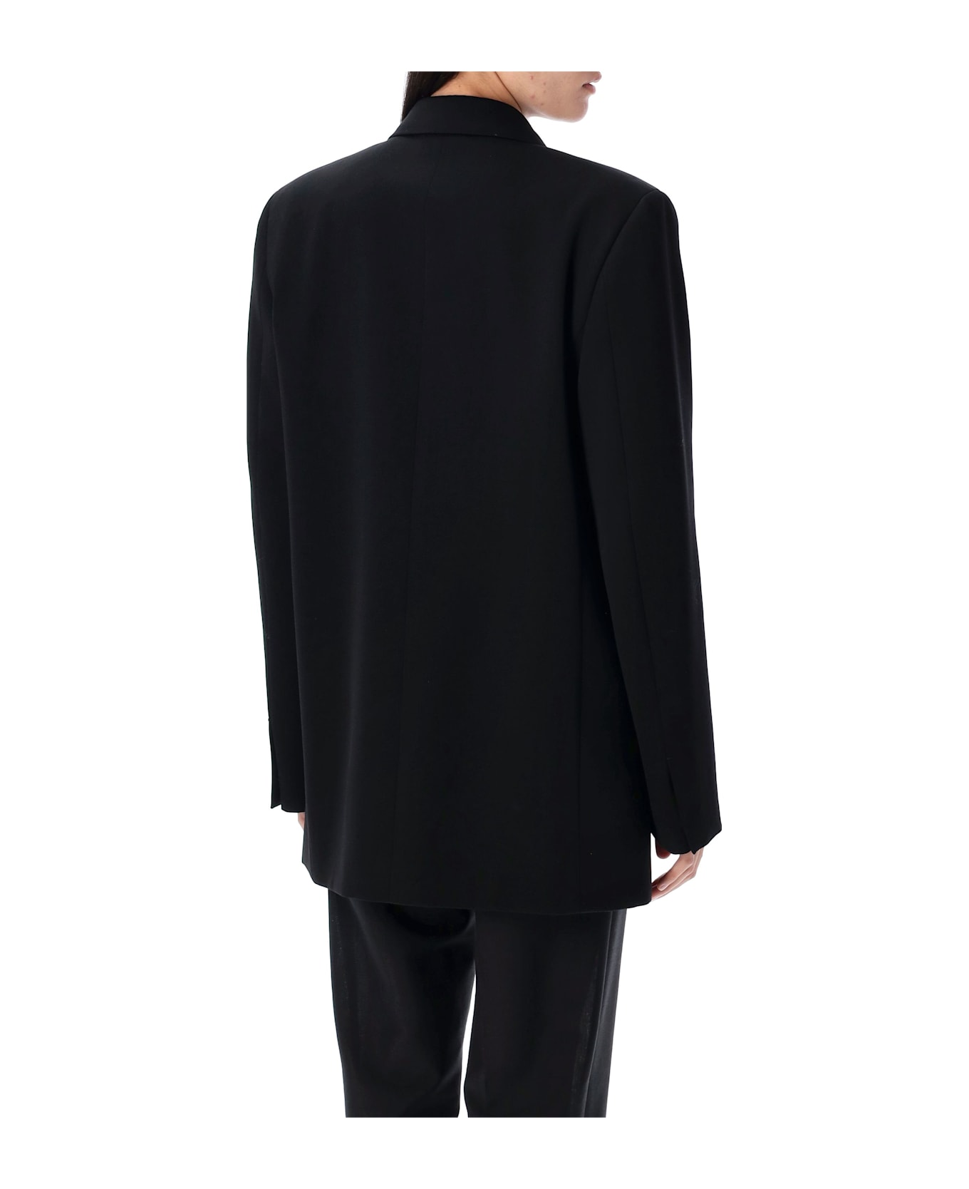 Jil Sander Compact Wool Grain De Poudre Blazer - BLACK