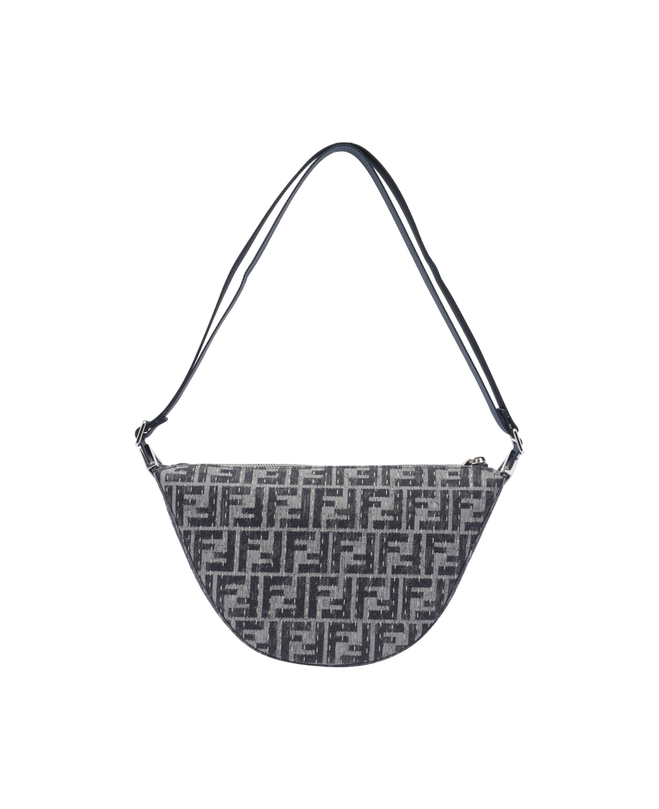 Fendi Small Melon Ff Bag - Grey