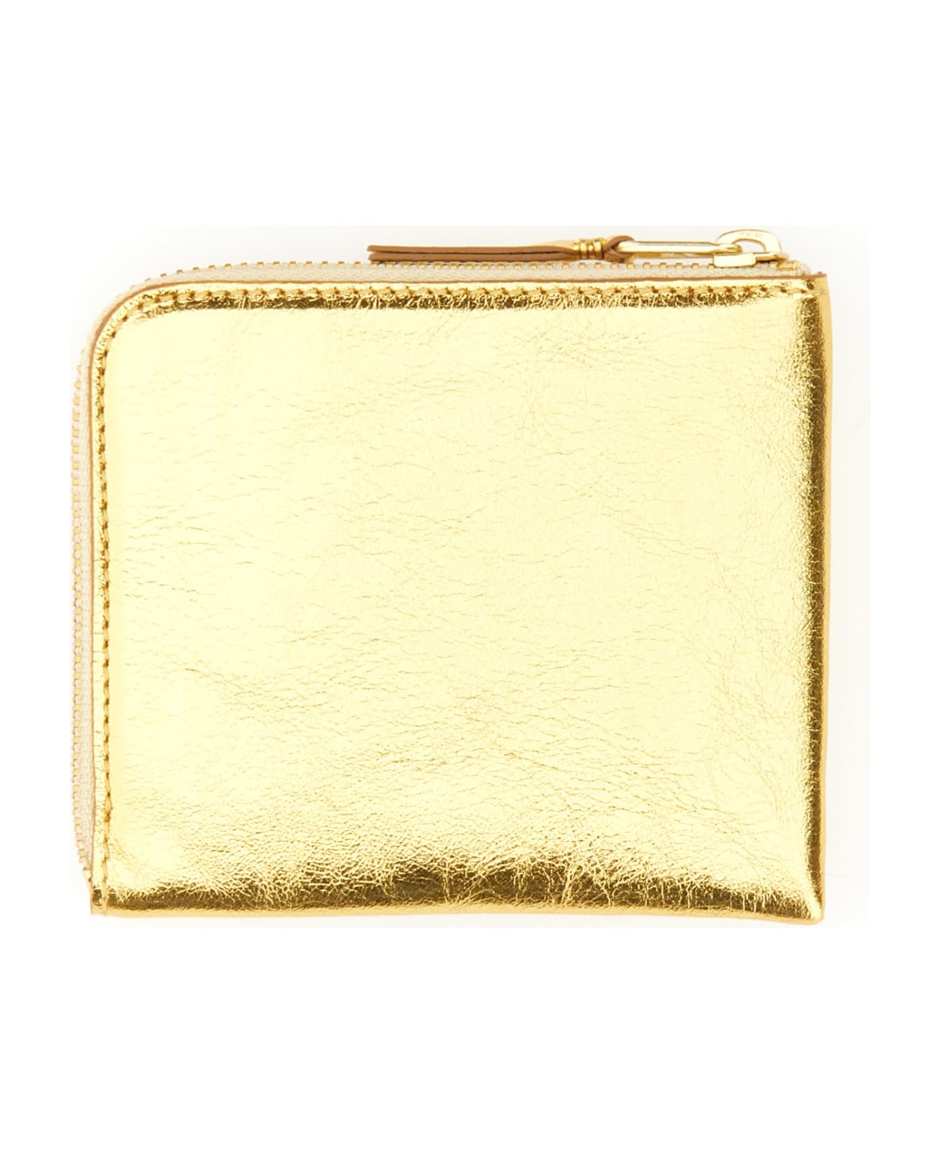 Comme des Garçons Wallet Leather Wallet - Golden 財布