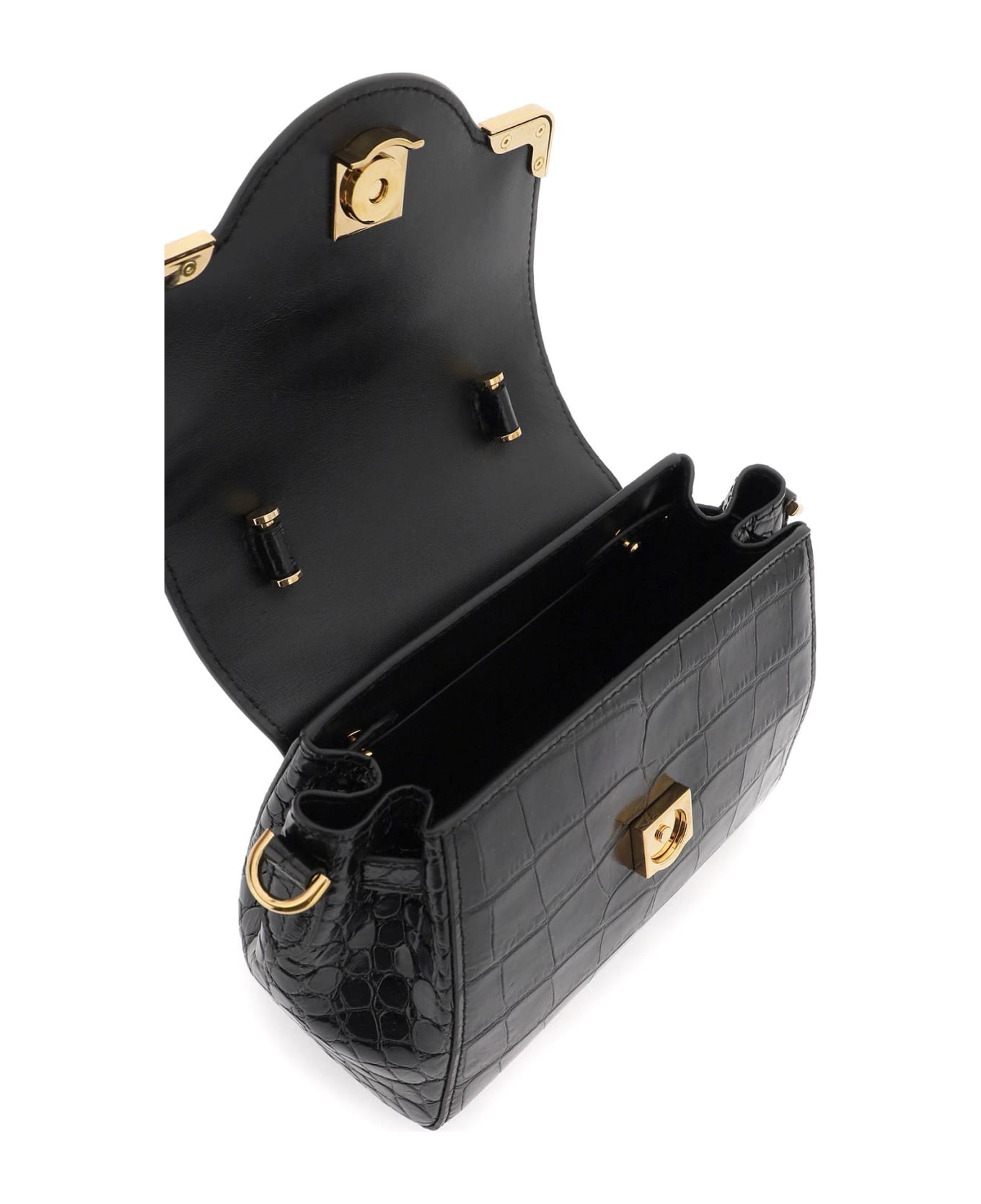 Versace Small Handbag 'the Jellyfish' - BLACK VERSACE GOLD (Black)