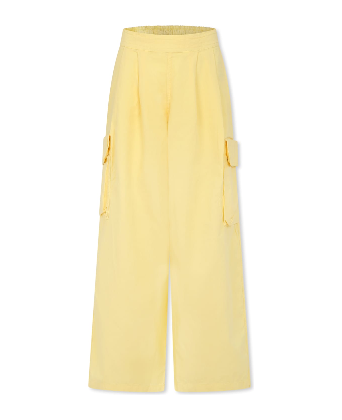 Molo Yellow Trousers For Girl - Yellow