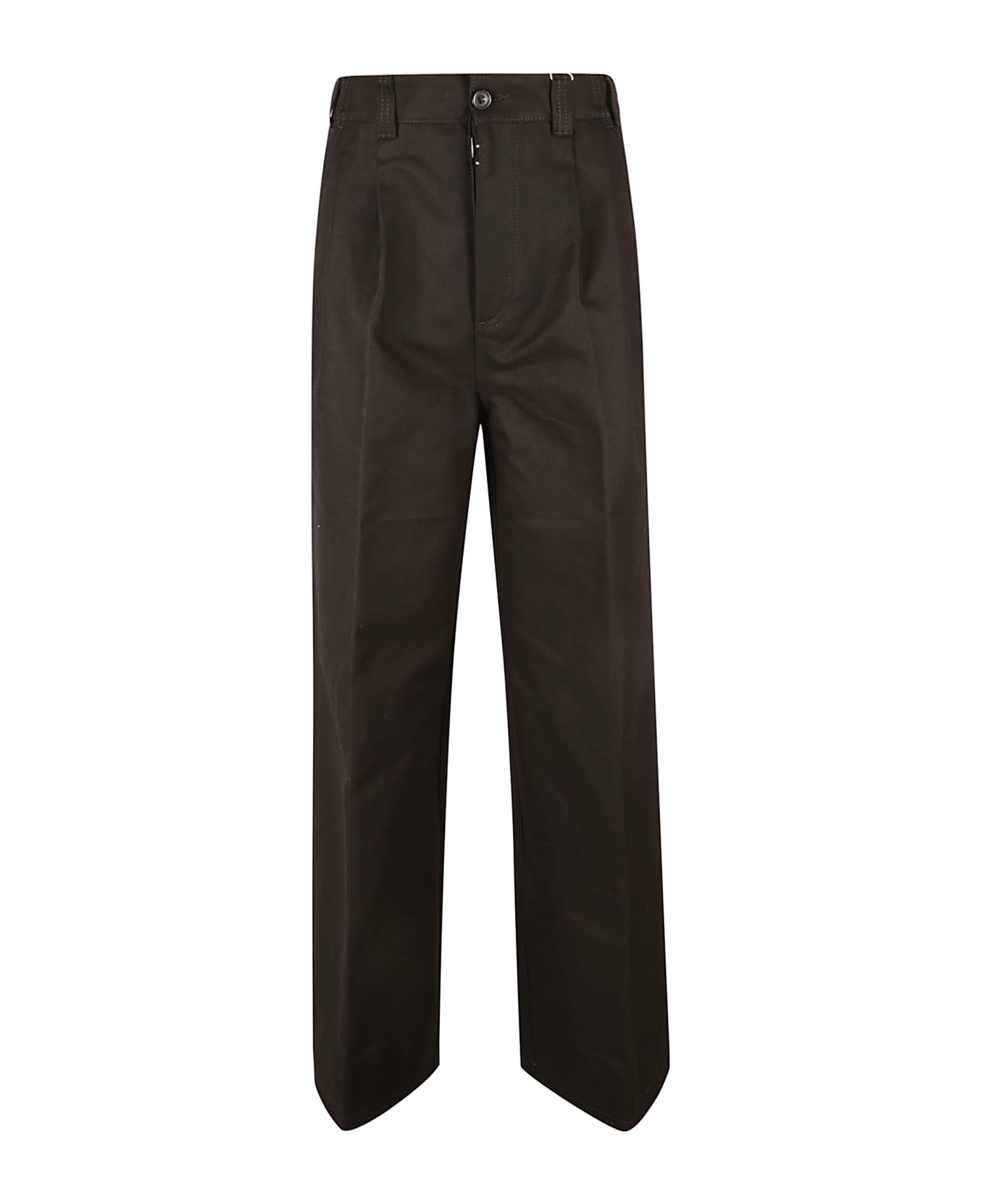 Maison Margiela Straight Buttoned Trousers - Black ボトムス