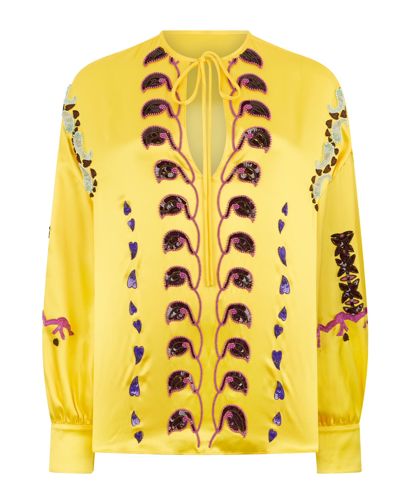 Valentino Garavani Silk Blouse - Yellow