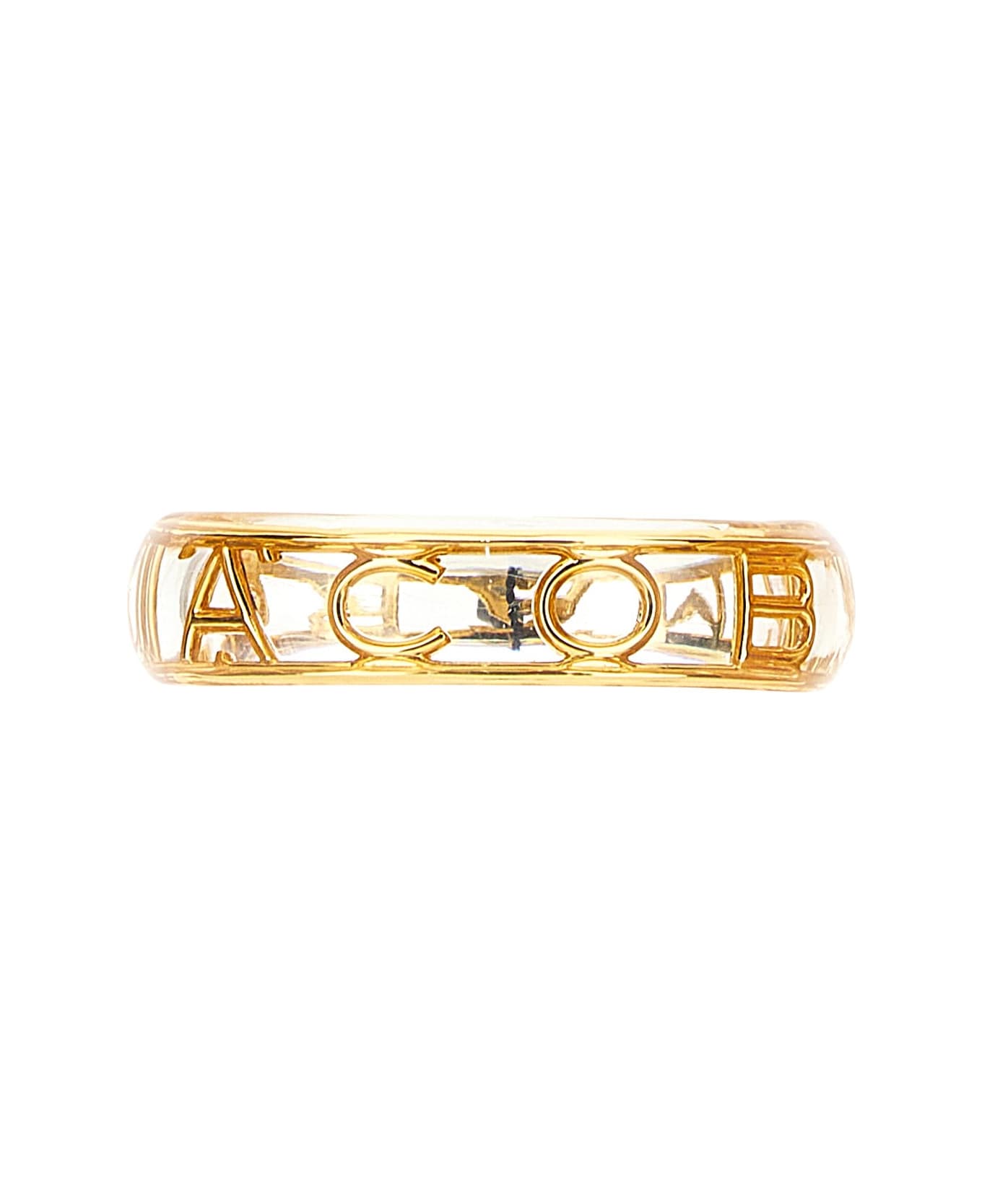 Marc Jacobs Monogram Bangle Bracelet - Clear Gold