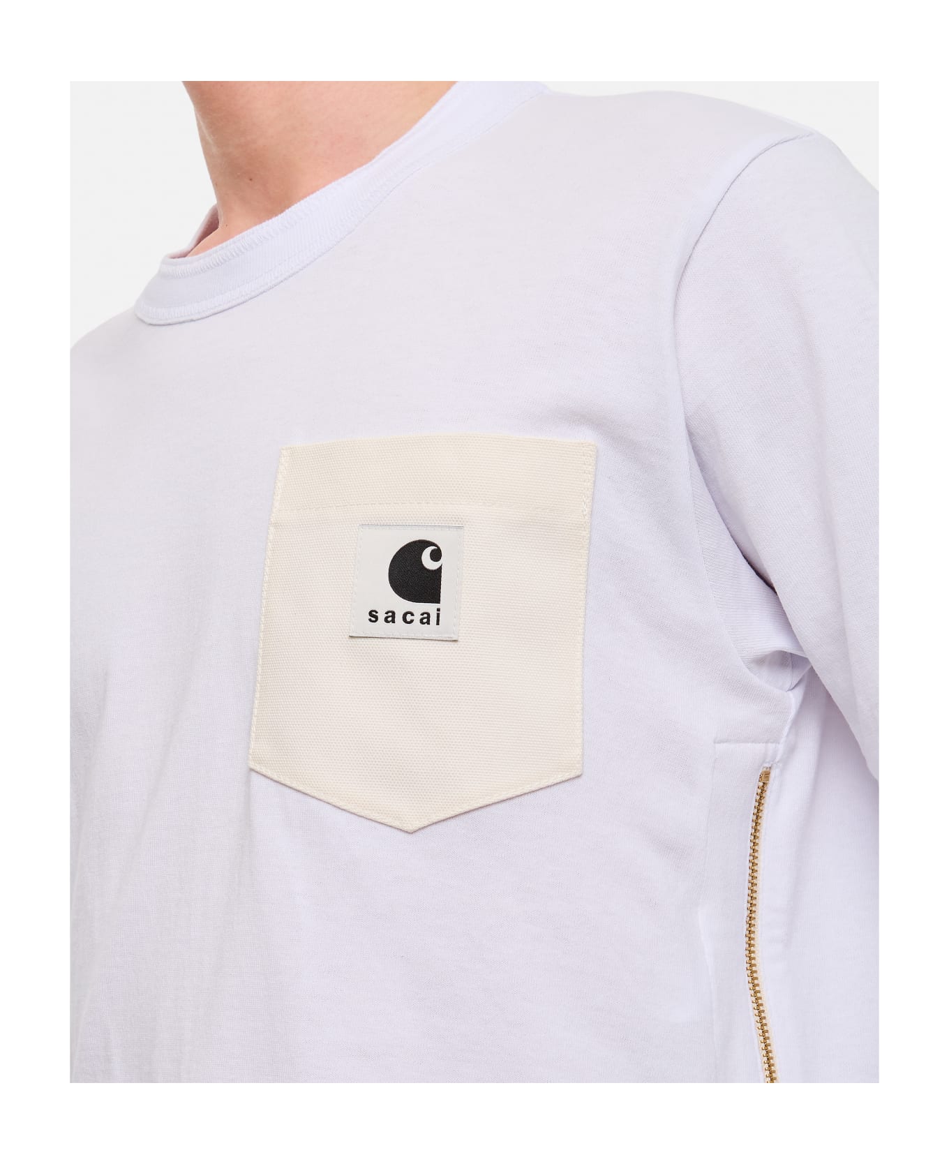 Sacai X Carhartt Wip L/s Cotton T-shirt - White