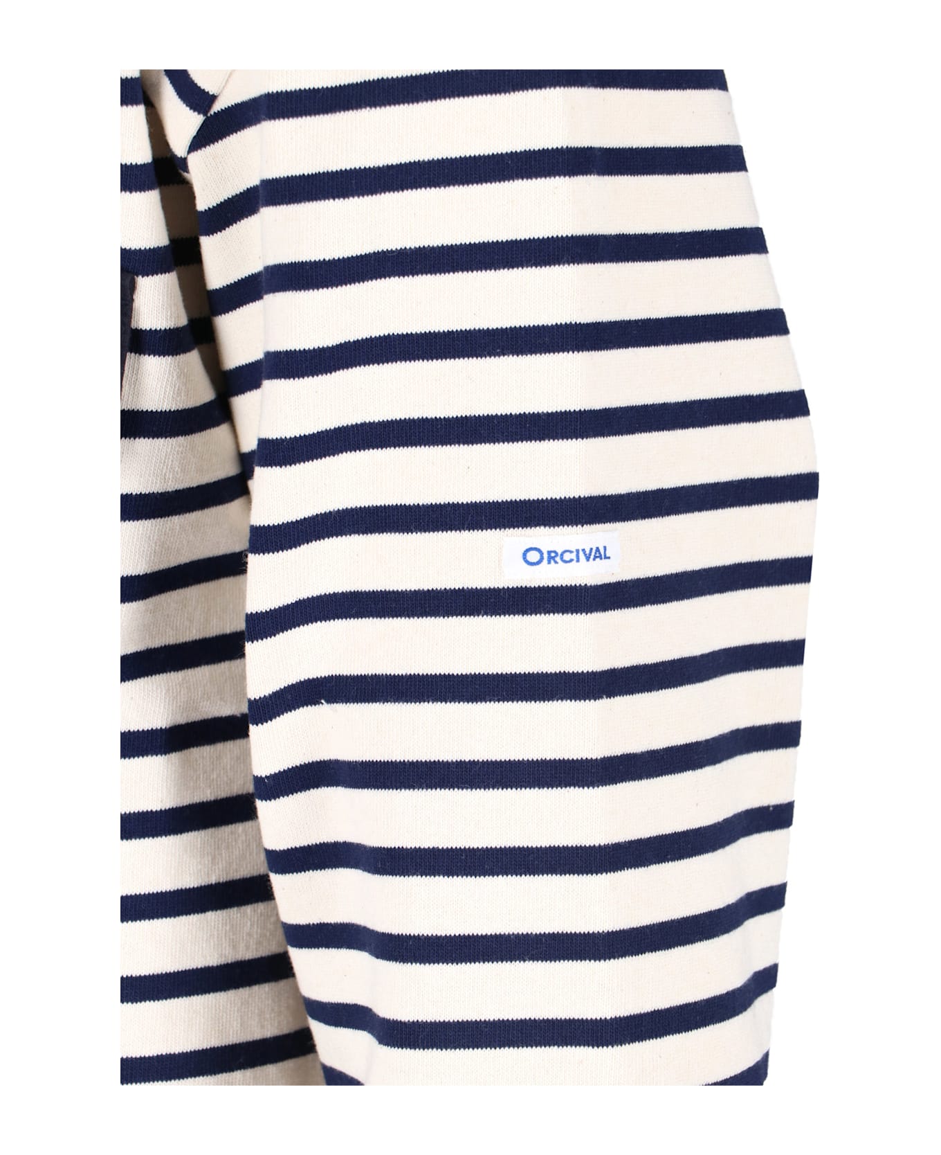 And Wander X Orcival 
hs
 Striped T-shirt - White
