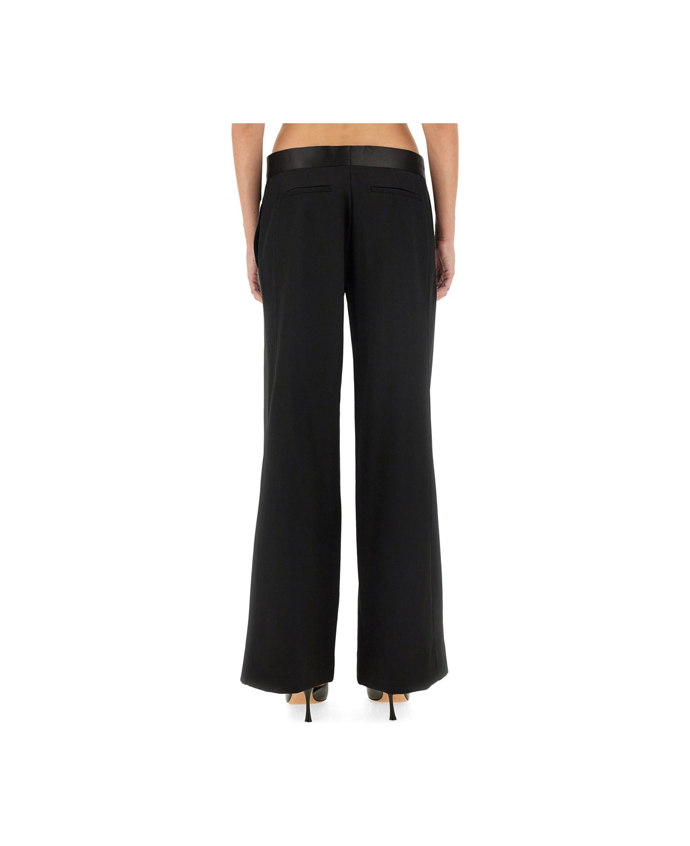 Victoria Beckham Wool Pants - BLACK