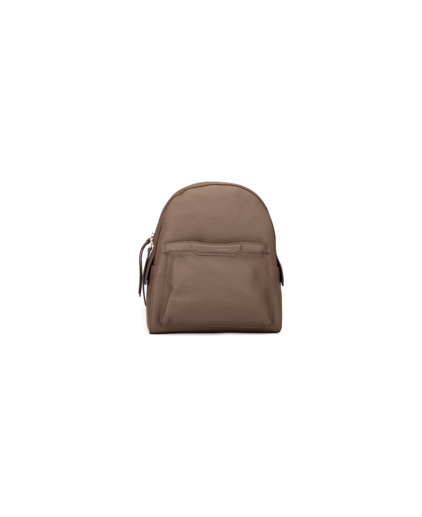 Orciani Posh Soft Backpack In Leather - Marrone