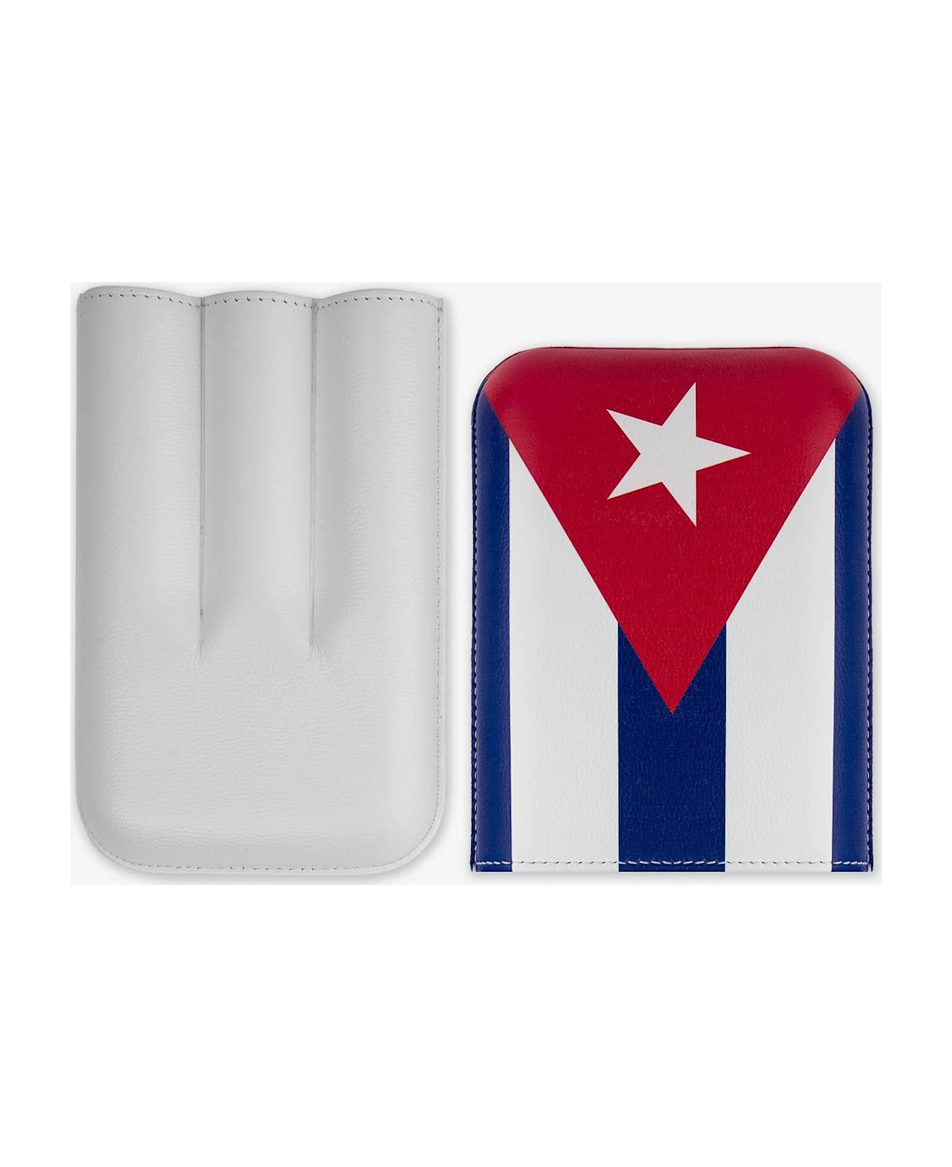 Larusmiani Cigar Holder Cuban Flag  - Red