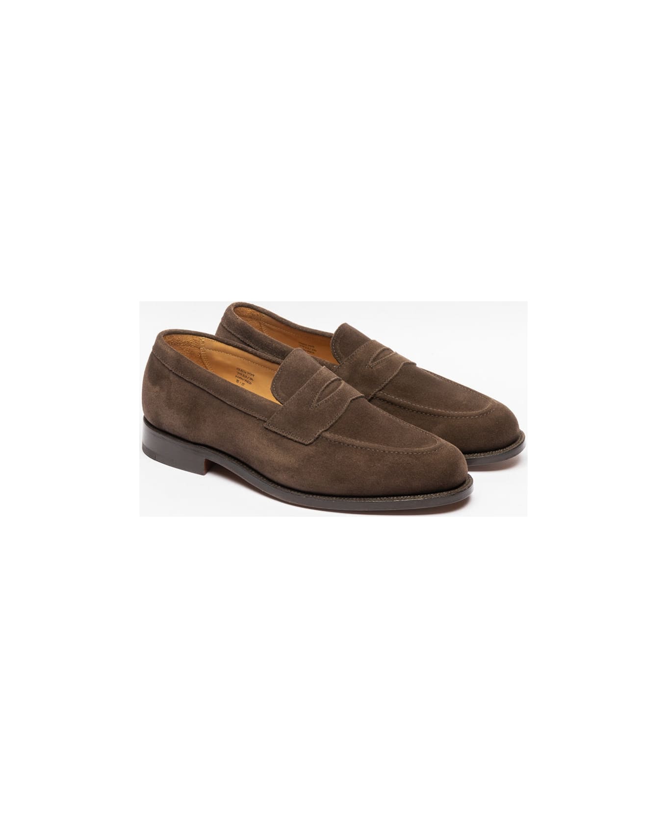 Tricker's Brown Suede Penny Loafer - Marrone