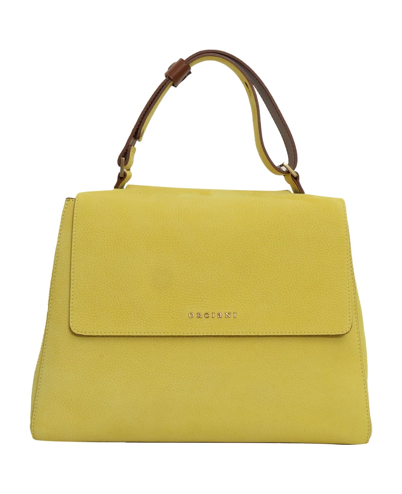 Orciani Sveva Medium Bag Nabucco Tan - YELLOW