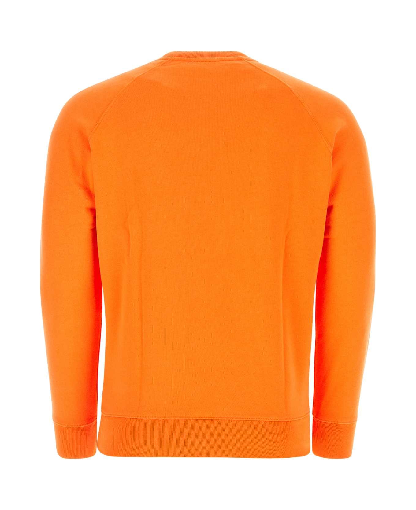 Maison Kitsuné Orange Cotton Sweatshirt - P851 フリース