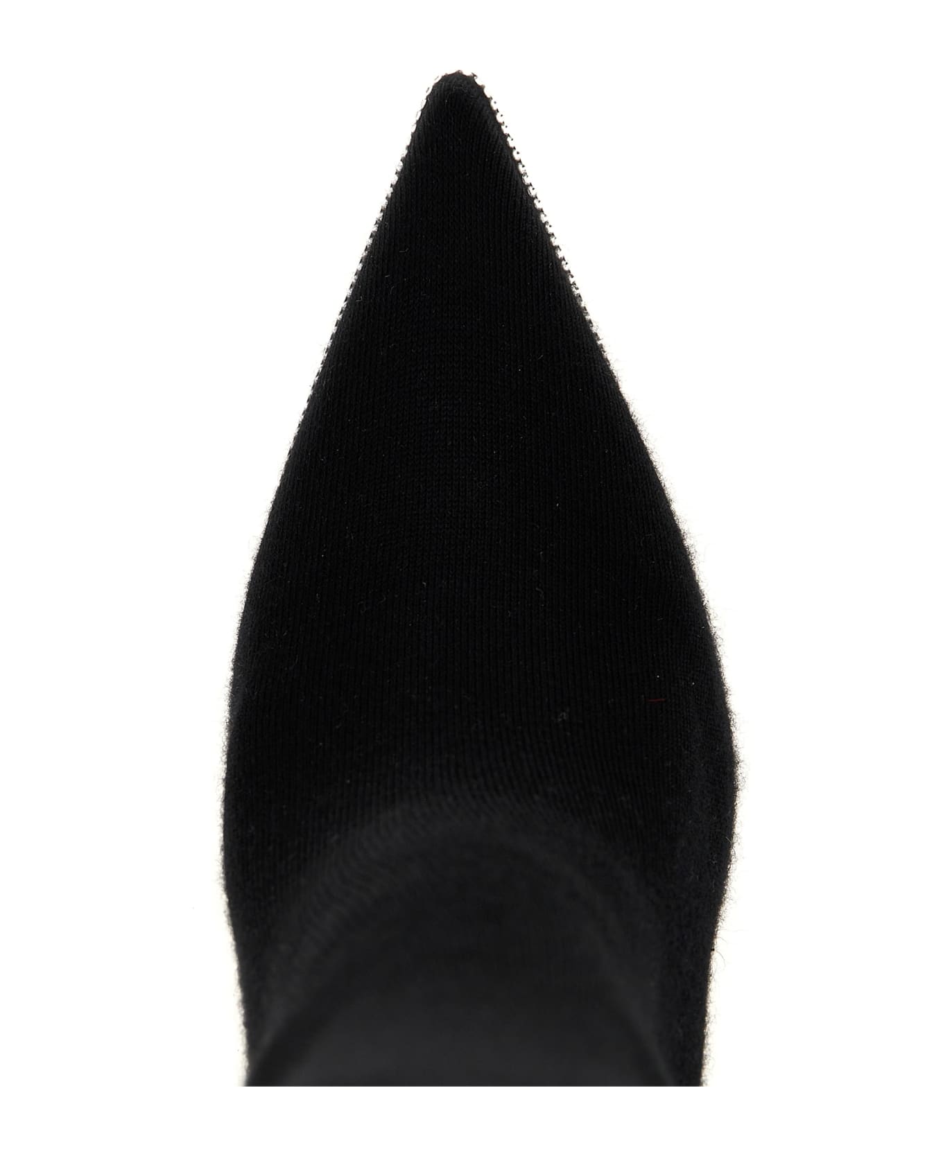 René Caovilla Knitted Boots - Black