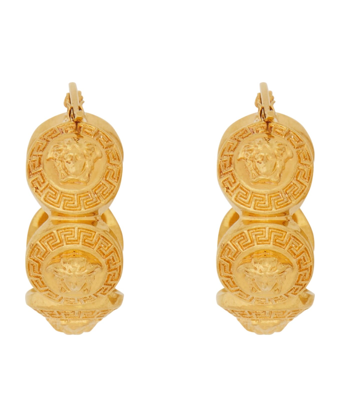 Versace Medusa Tribute Hoop Earrings - Oro