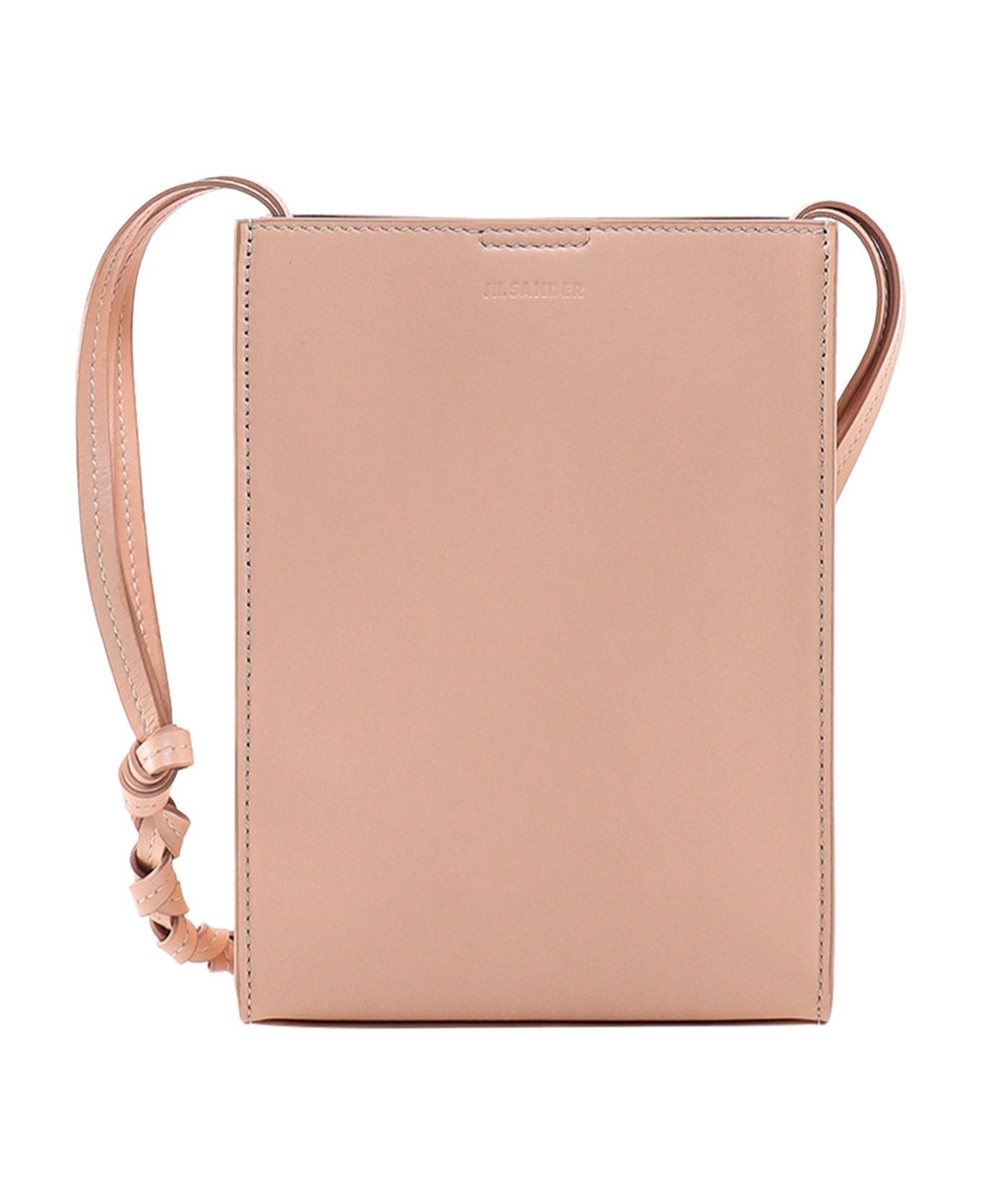 Jil Sander Skin Pink Leather Small Tangle Shoulder Bag - Pink