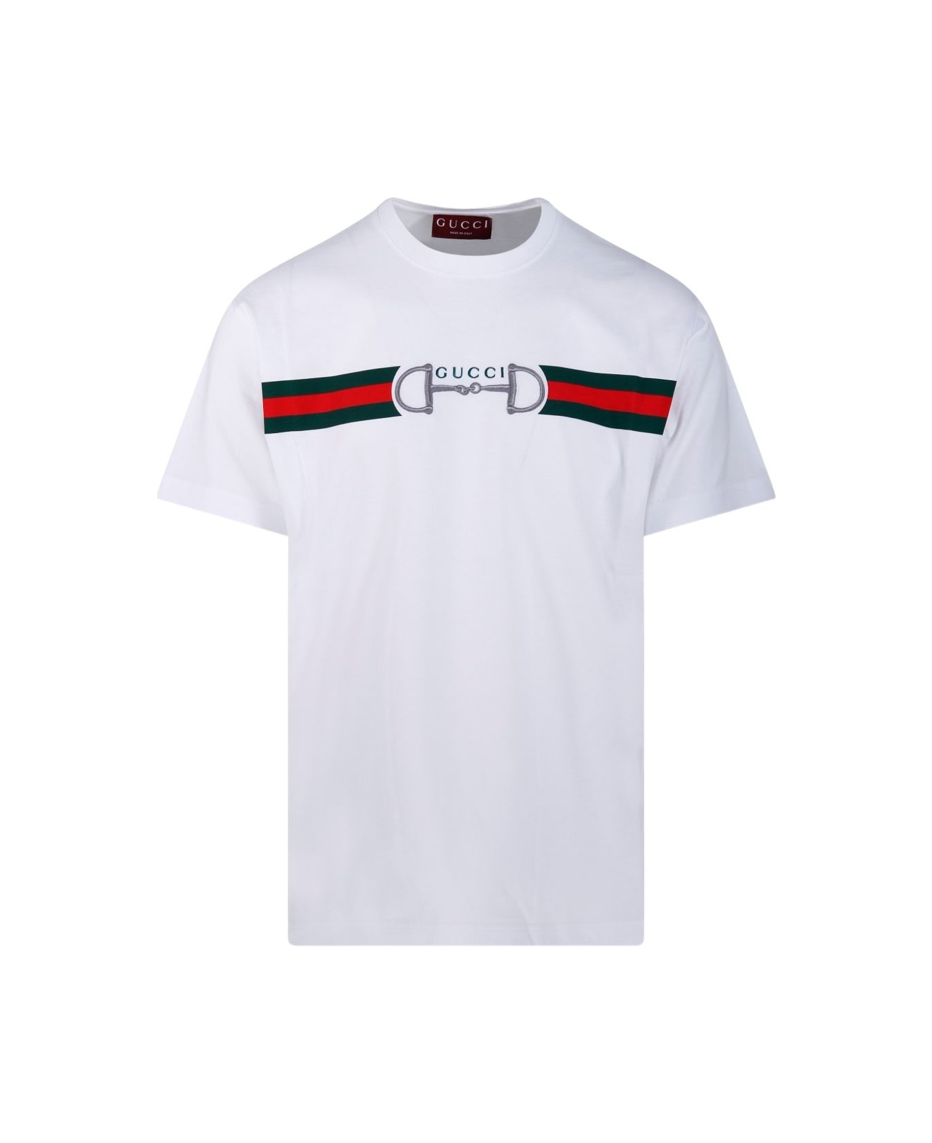 Gucci Logo Cotton T-shirt - White