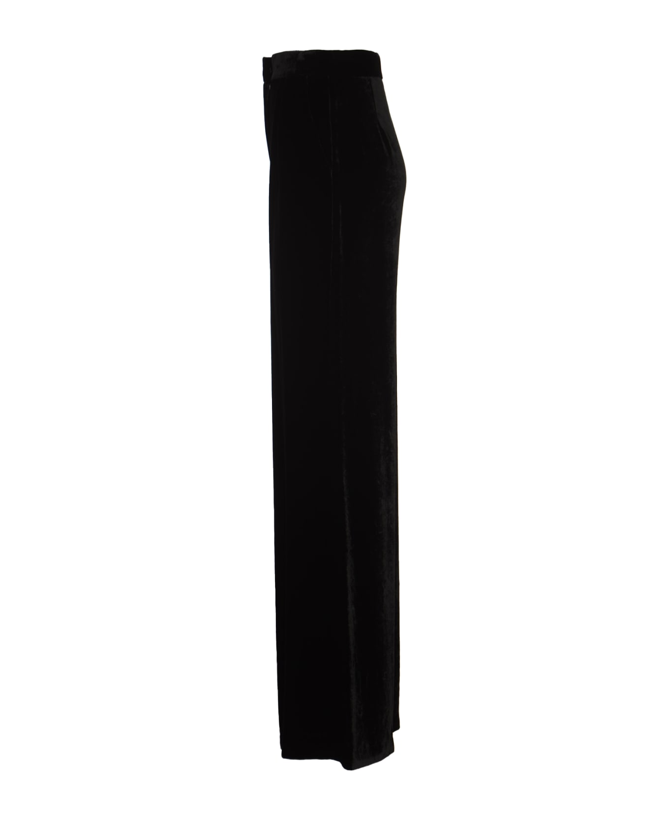 Alberta Ferretti Concealed Long Trousers - Black