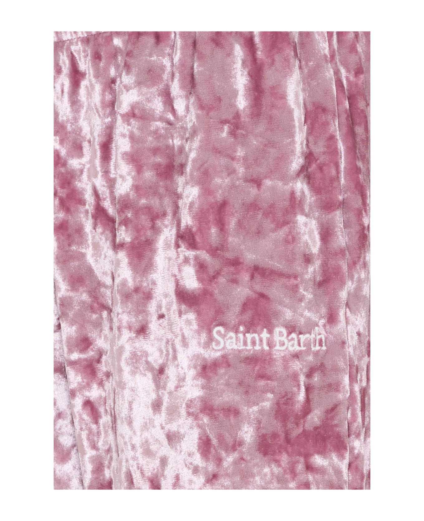 MC2 Saint Barth Pink Trousers For Girl With Logo - Pink