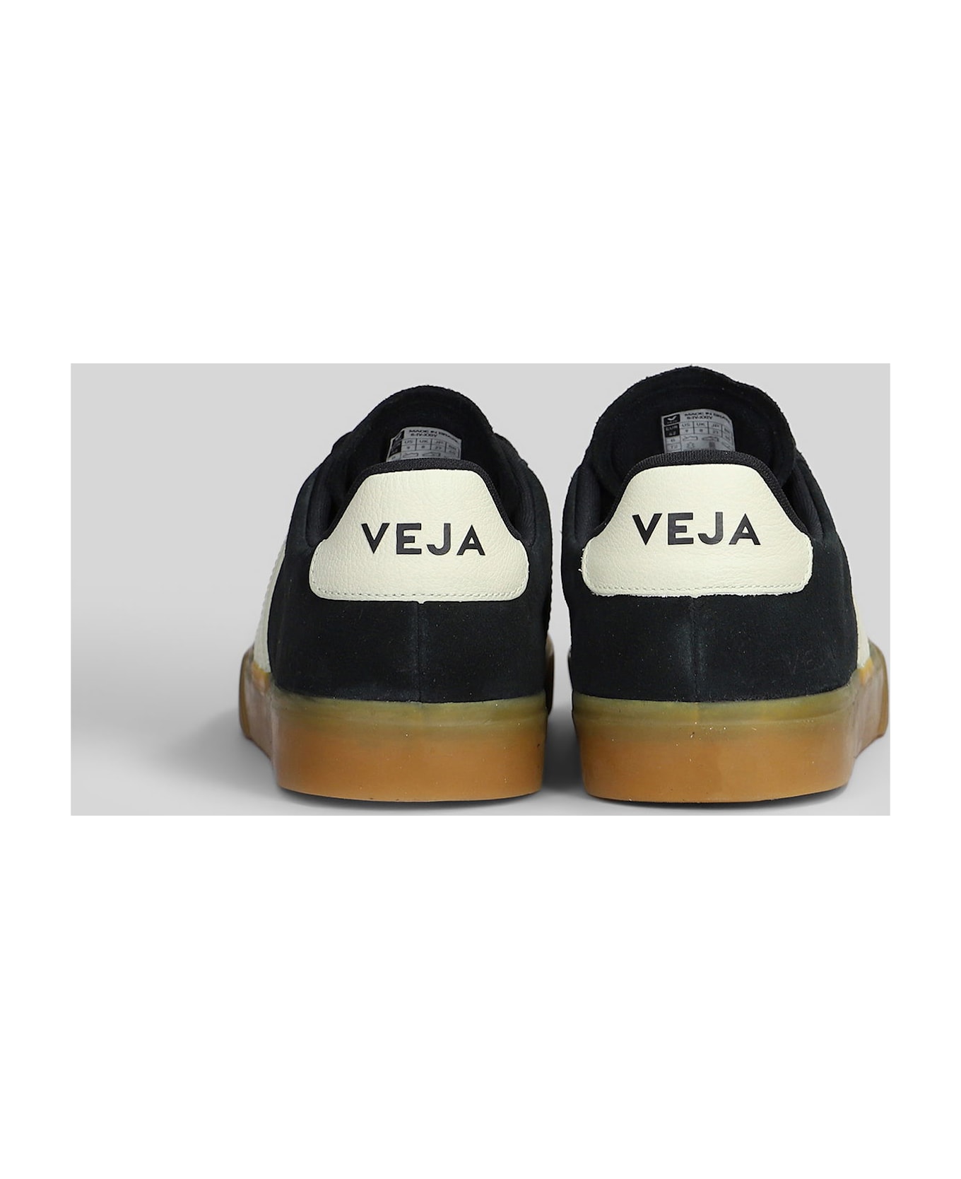 Veja Campo Sneakers In Black Suede - black