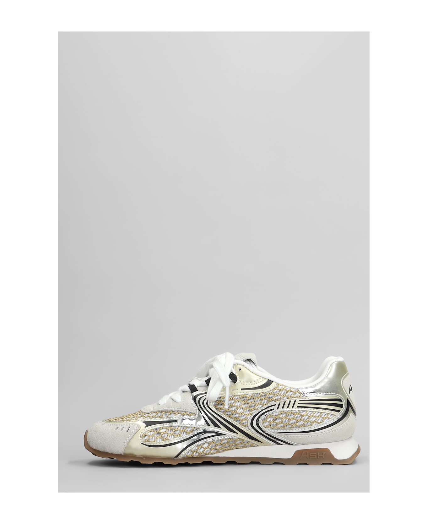 Ash Kabuki Sneakers In Beige Suede And Fabric - beige