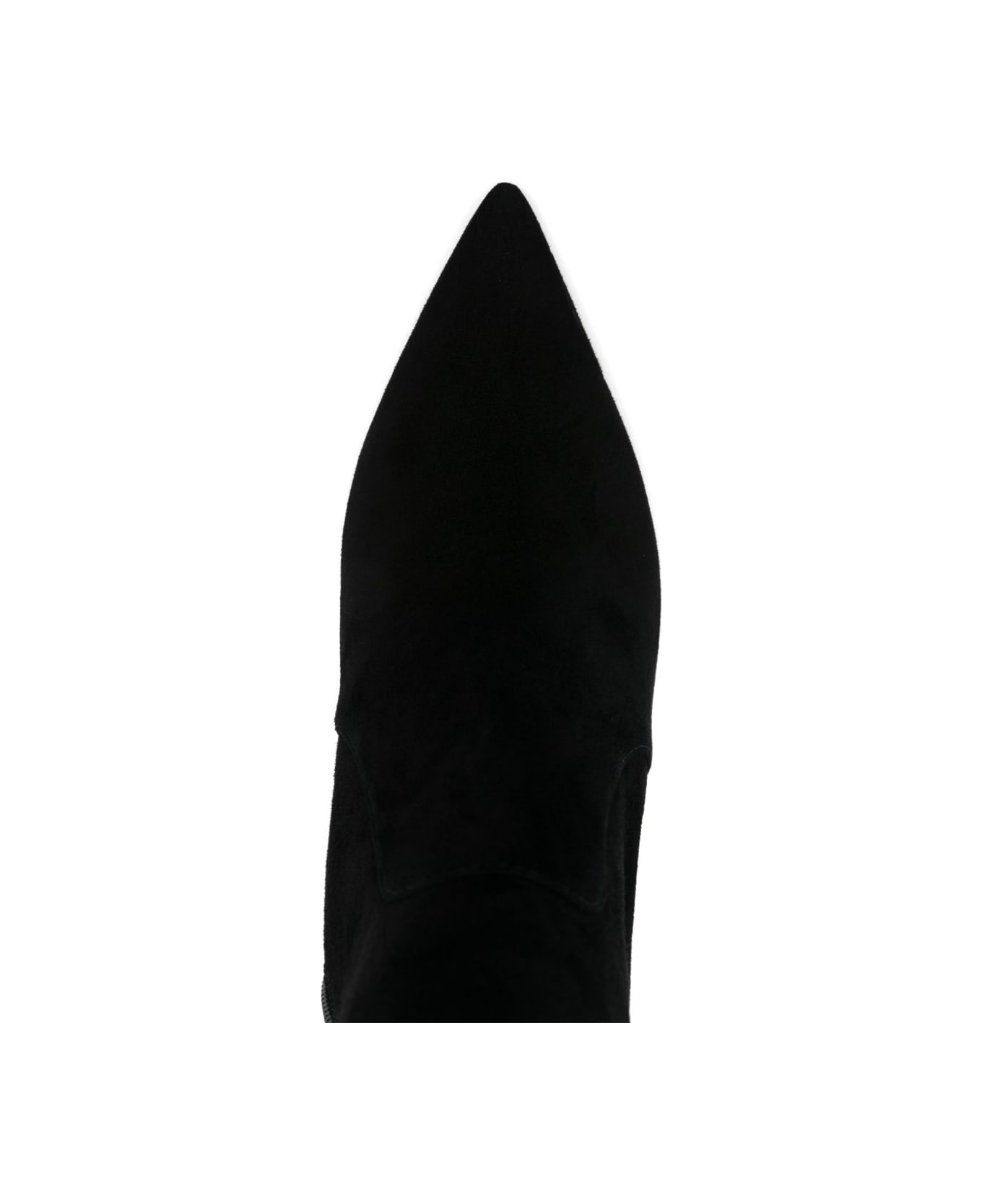 Stuart Weitzman Black Suede Ankle Boot - Black