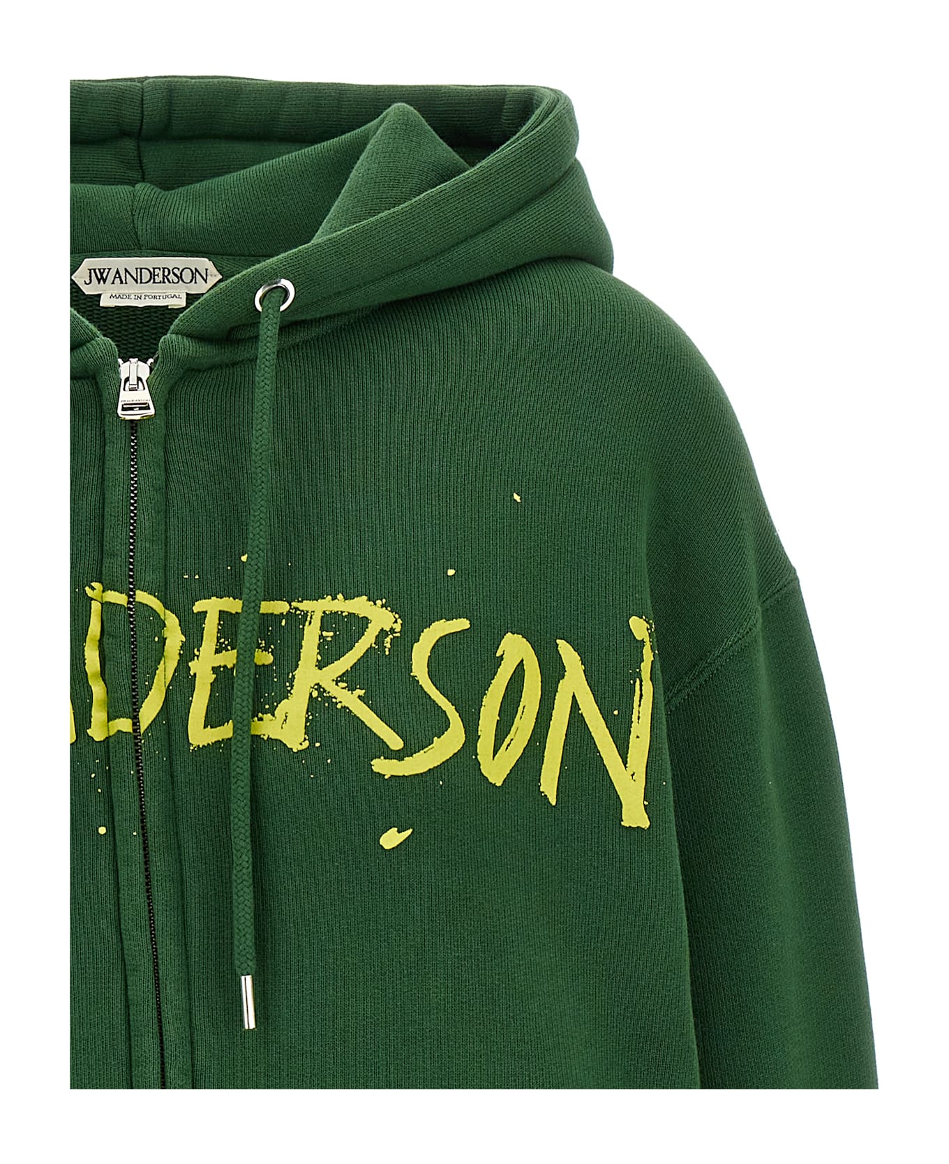 J.W. Anderson Printed Hoodie - Green