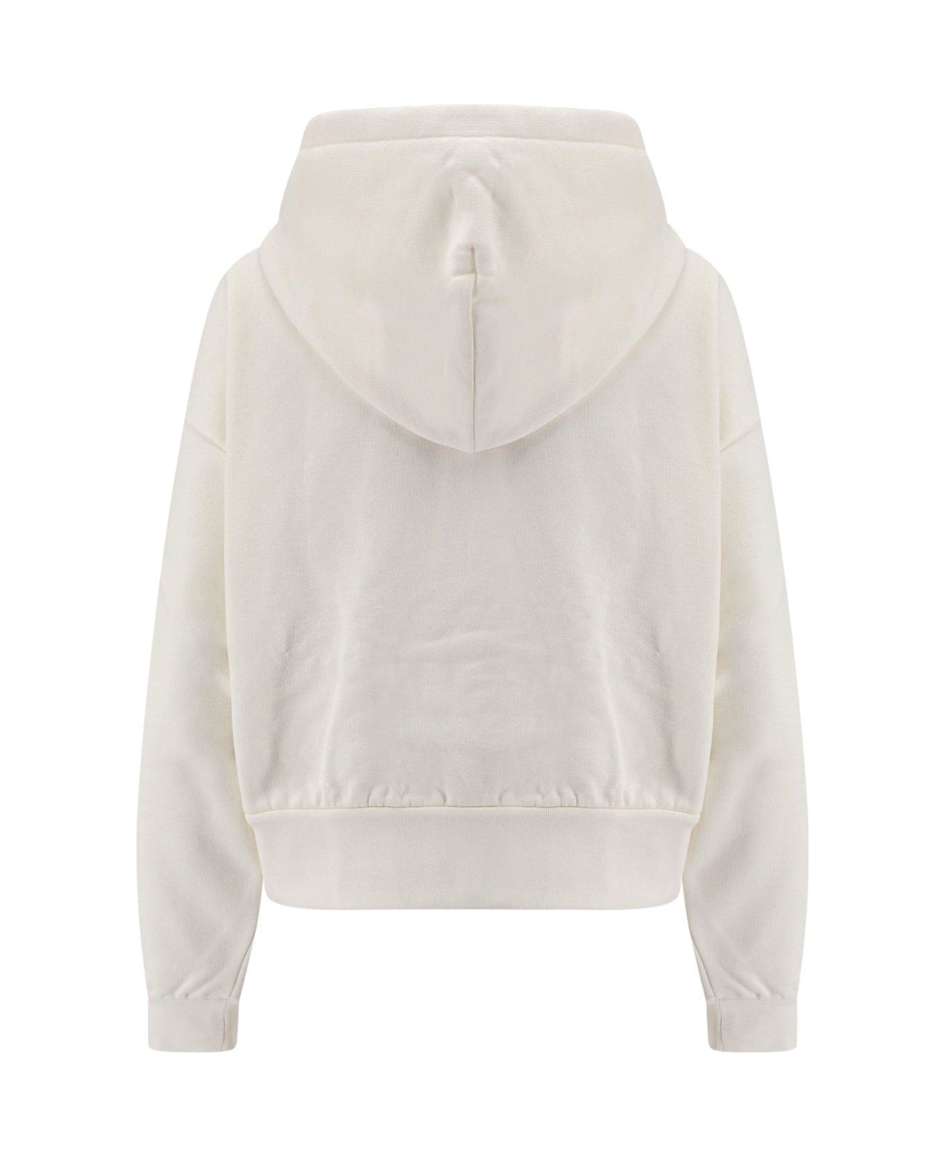 Gucci Logo Embroidered Jersey Hoodie - Sunlight