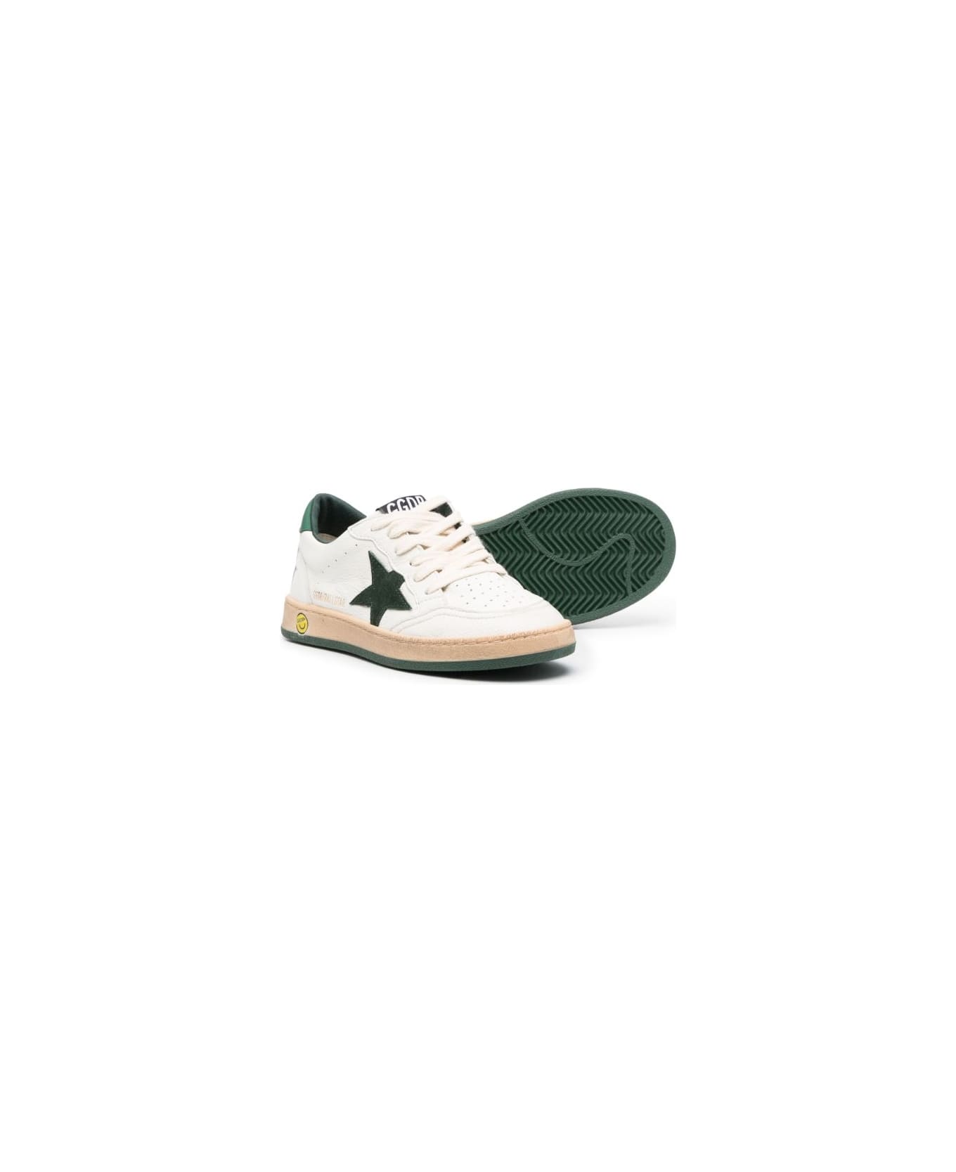 Golden Goose Kids Ball Star Sneakers - White