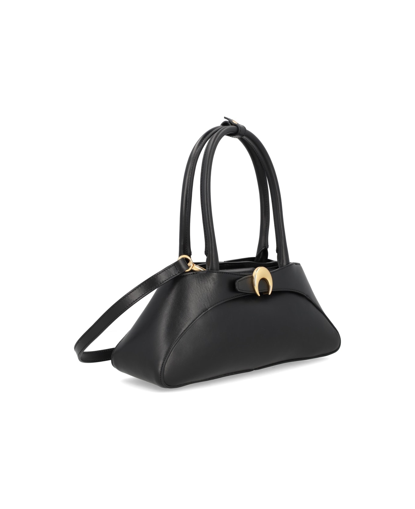 Marine Serre "aurora Baguette" Bag - BLACK