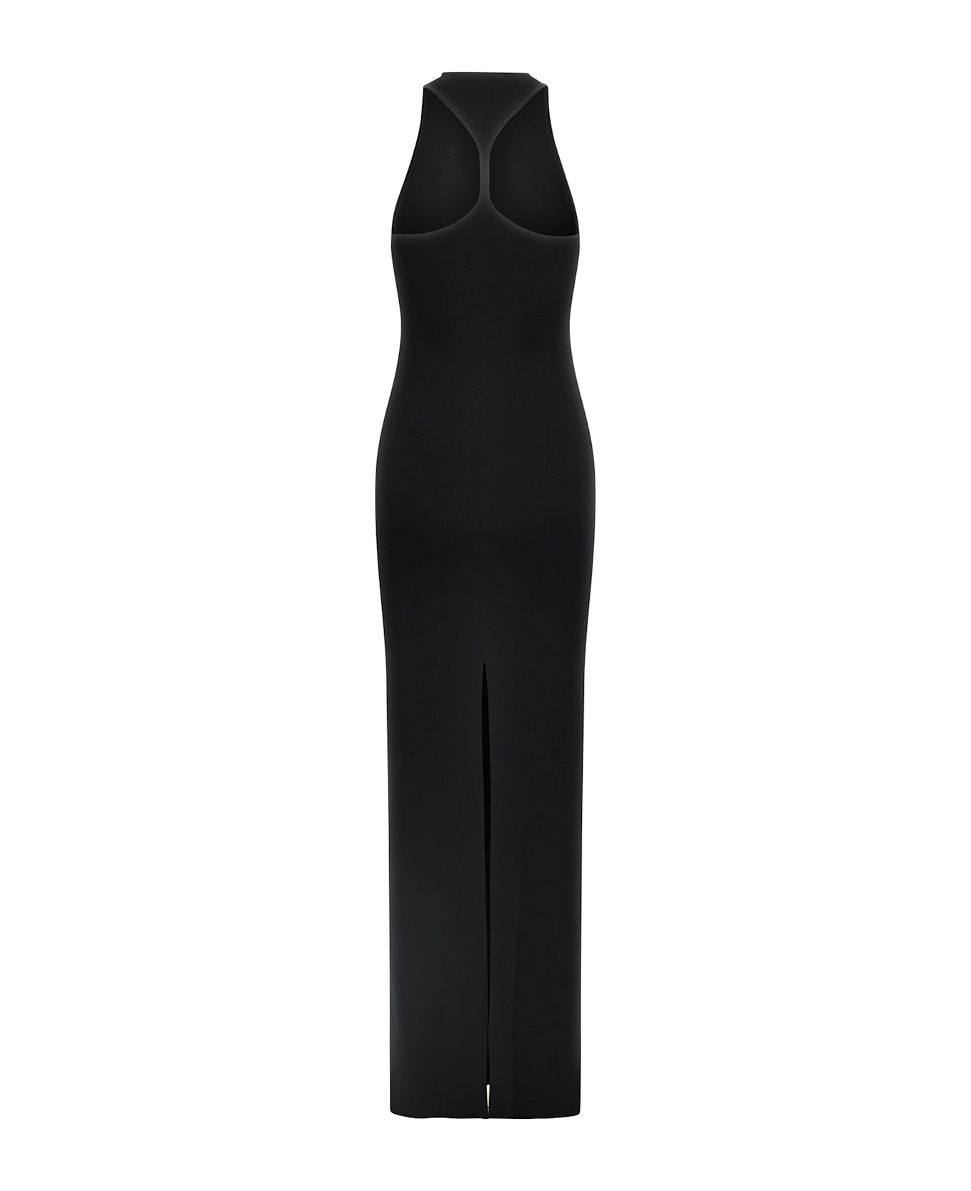 Saint Laurent Long Viscose Dress - BLACK