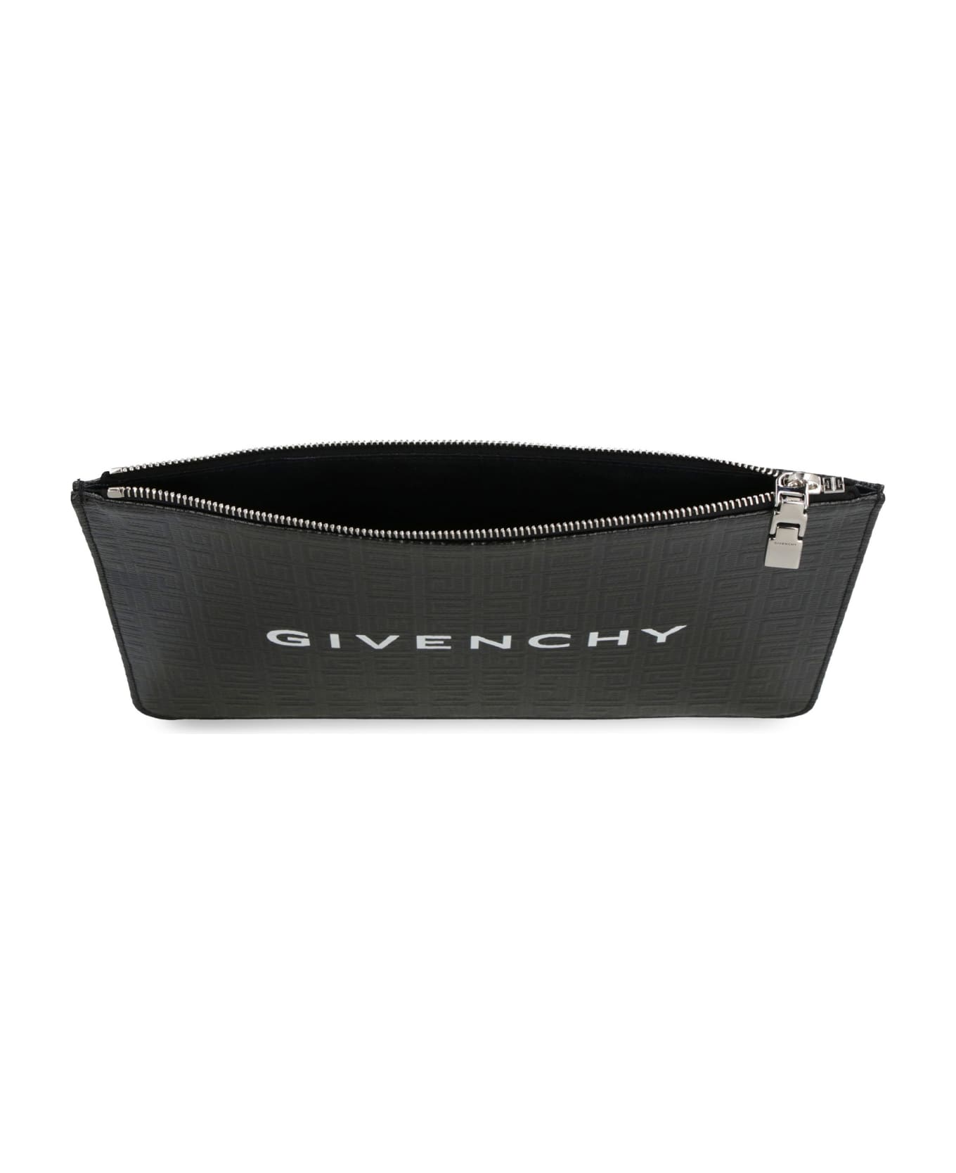 Givenchy 4g Coated Canvas Flat Pouch - black